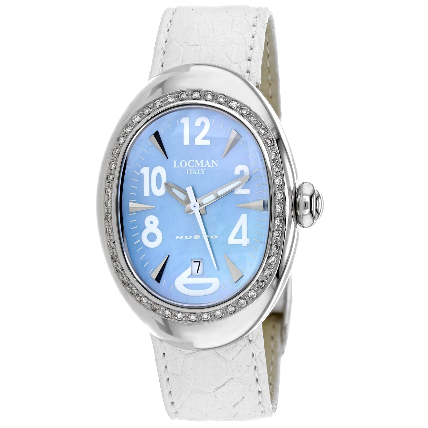 Locman Women's Nuovo Blue Dial Watch - 020MOPSKD/WH