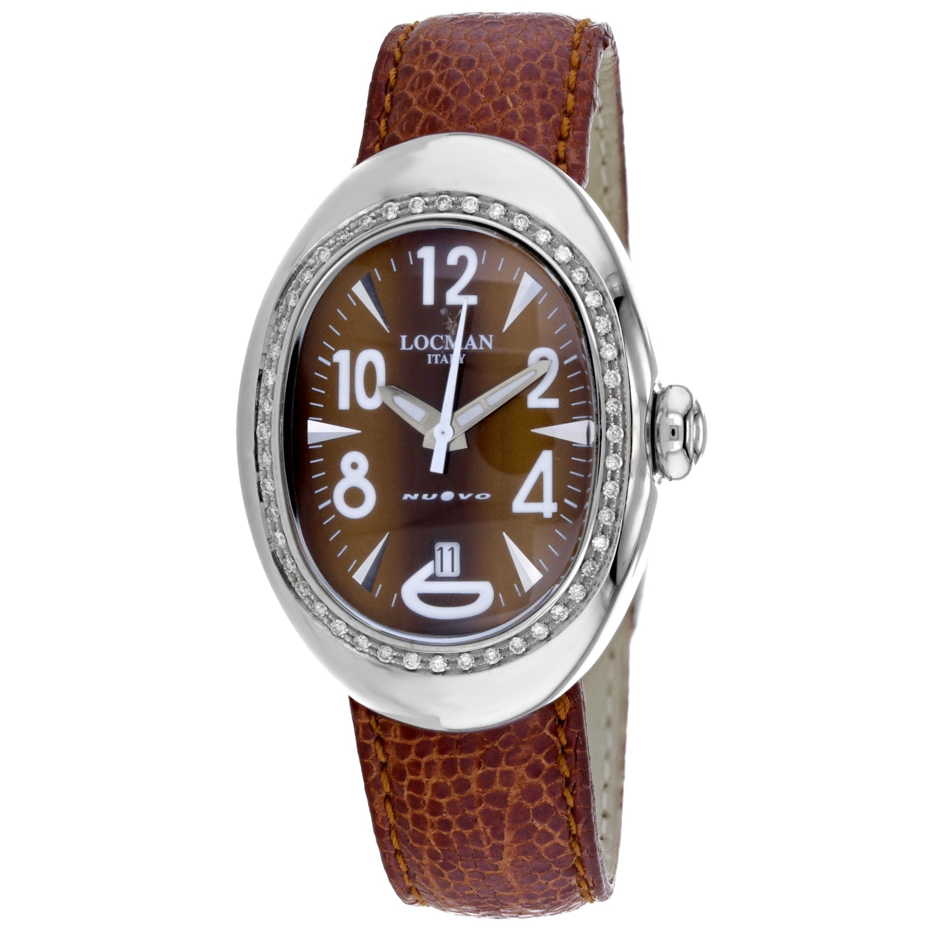 Locman Women's Classic Brown Dial Watch - 020TGED