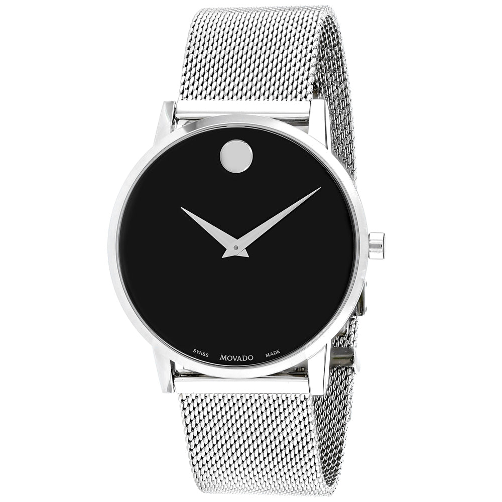 Movado Men's Museum Black Dial Watch - 607219