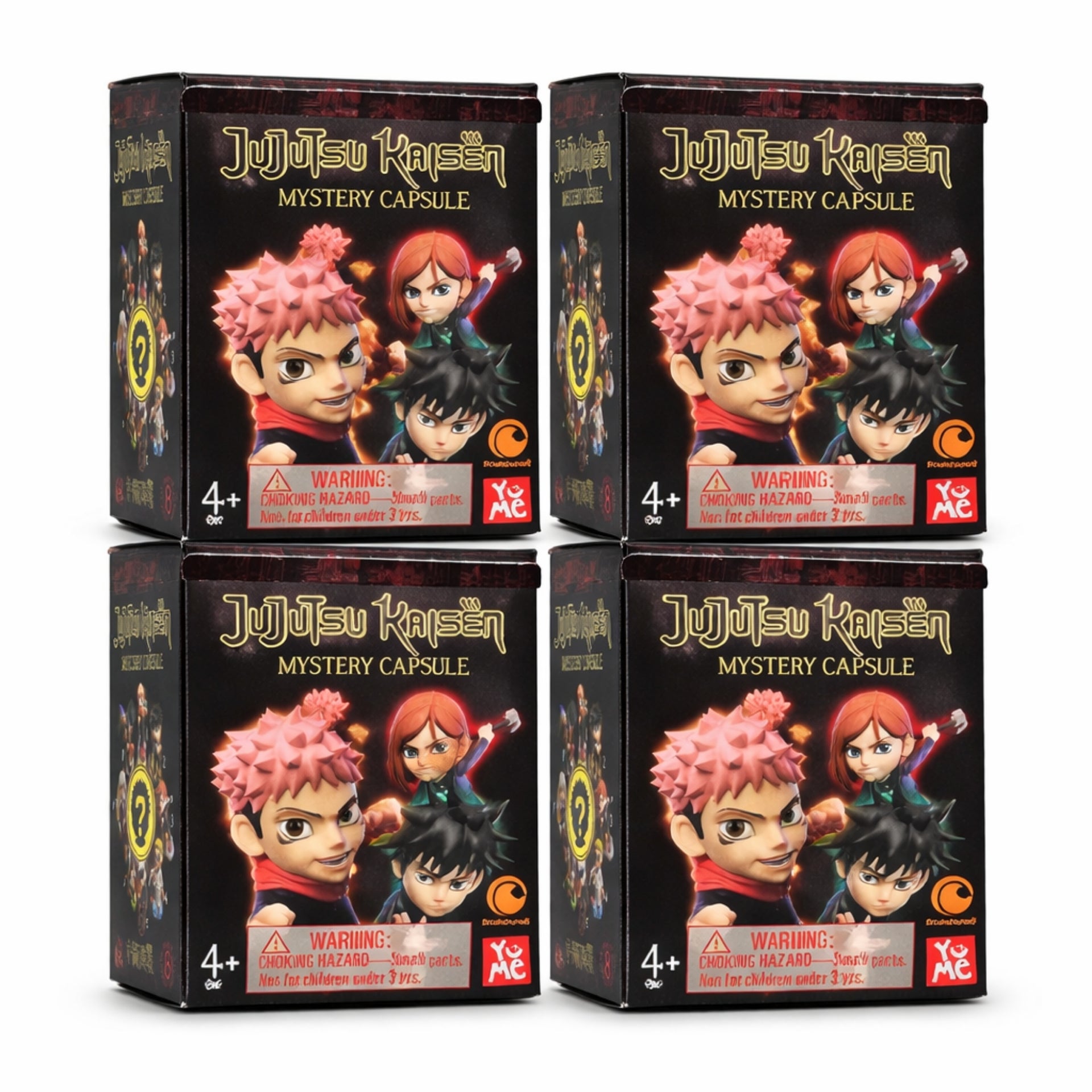 Pack of 4 YuMe Jujutsu Kaisen Mystery Blind Box - Anime Collectible Figure Surprise Pack