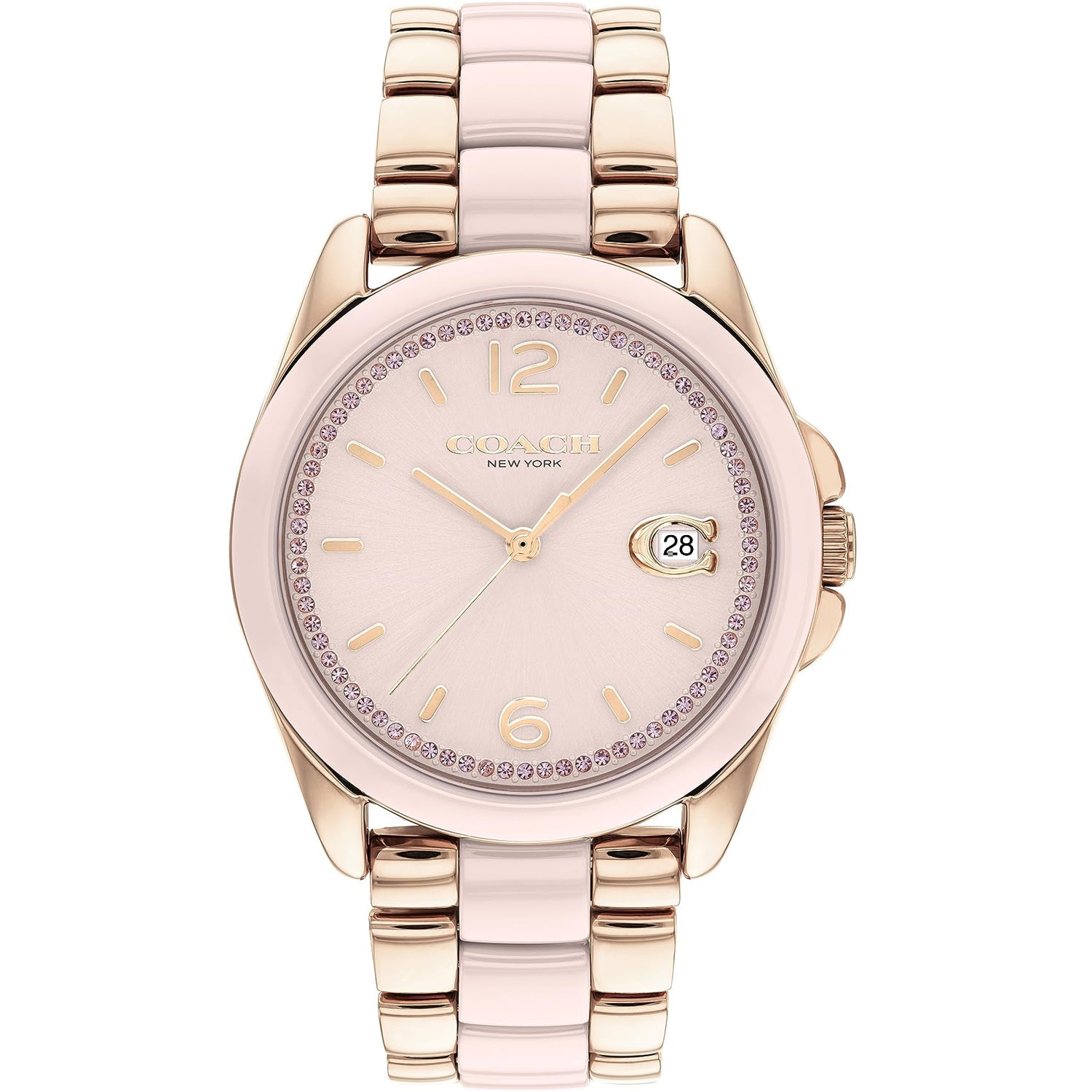 Coach Women's Greyson Pink Dial Watch - 14504188