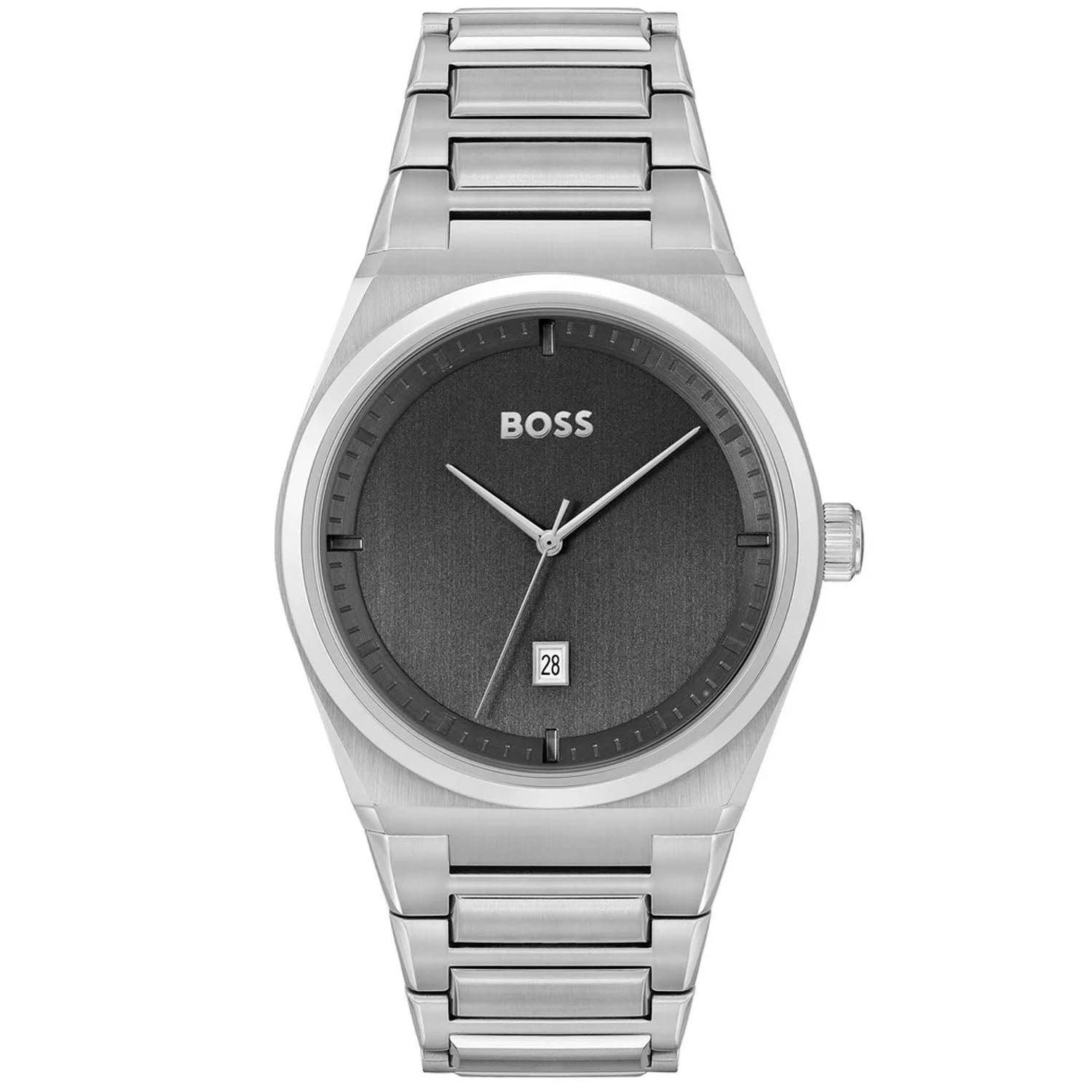 Hugo Boss Men's Steer Grey Dial Watch - 1513992