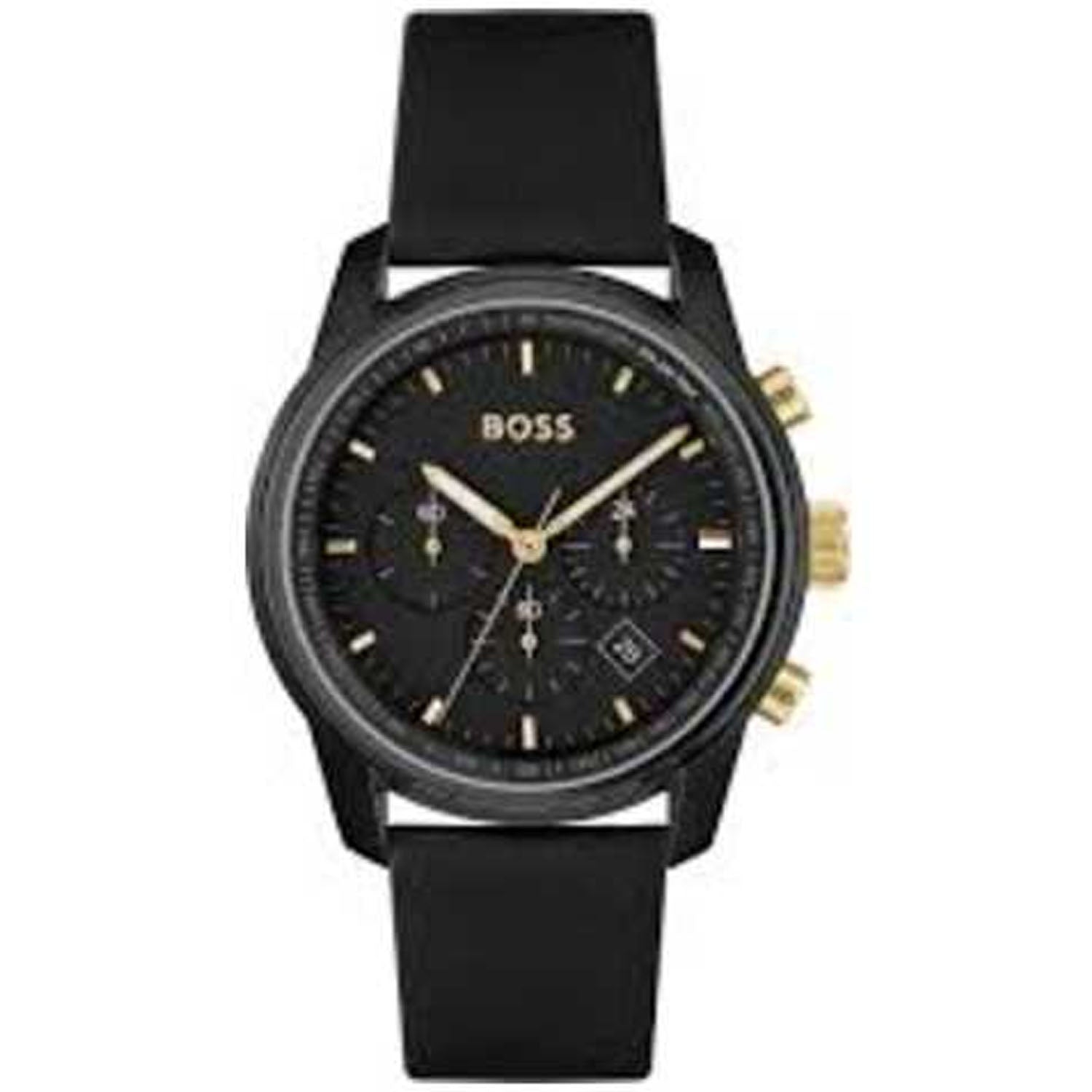 Hugo Boss Men's Trace Black Dial Watch - 1514003