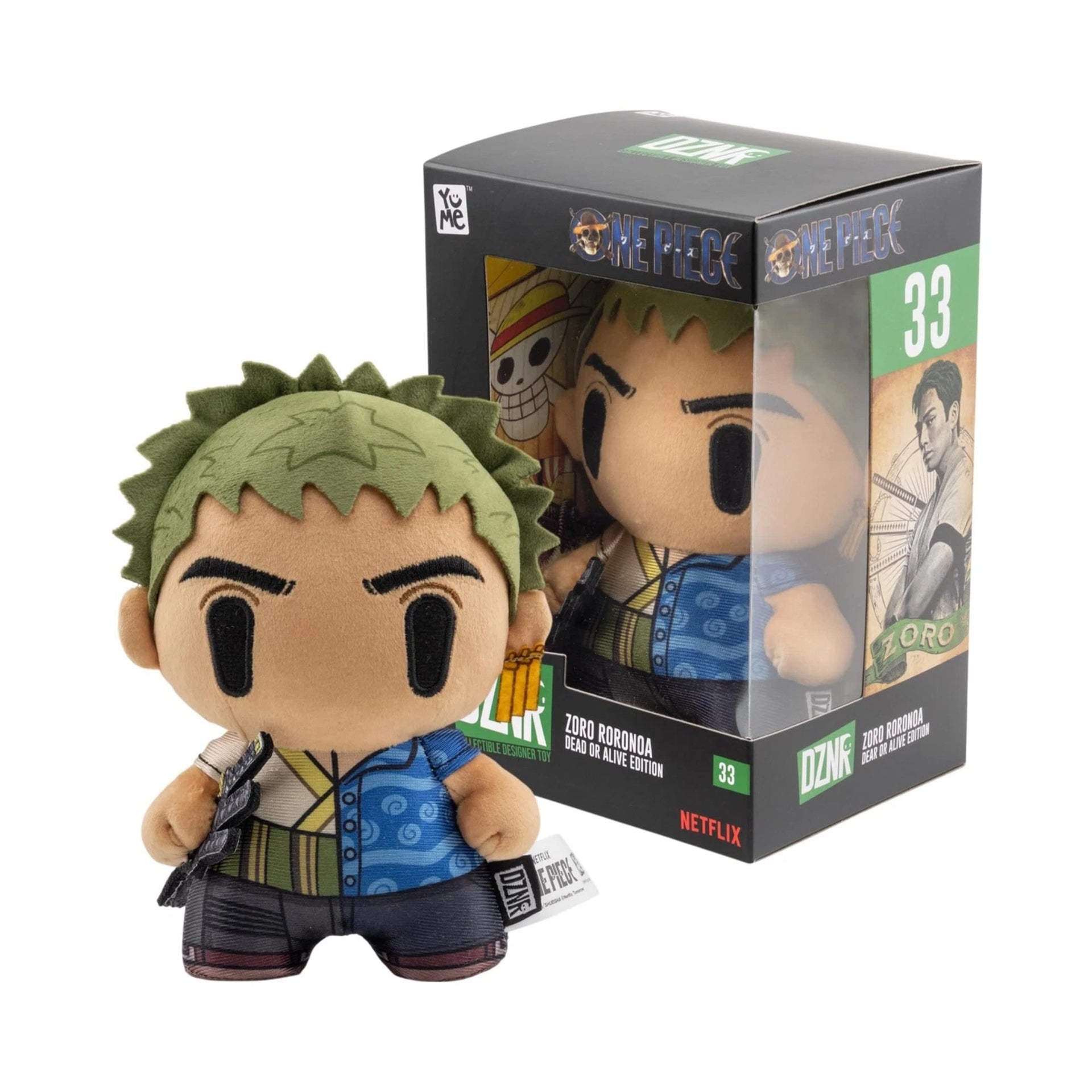 YuMe DZNR One Piece Roronoa Zoro Dead or Alive 7 Inch Plush