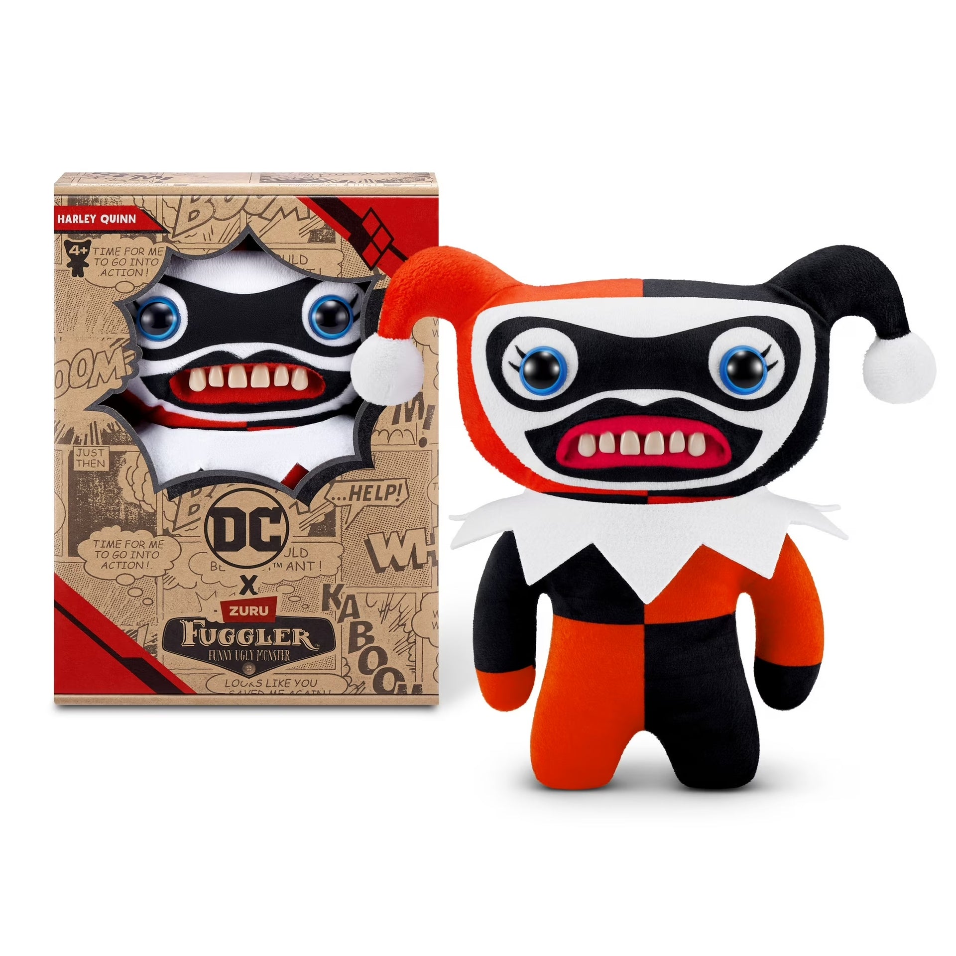 Fuggler x DC by ZURU Harley Quinn Funny Ugly Monster Plush