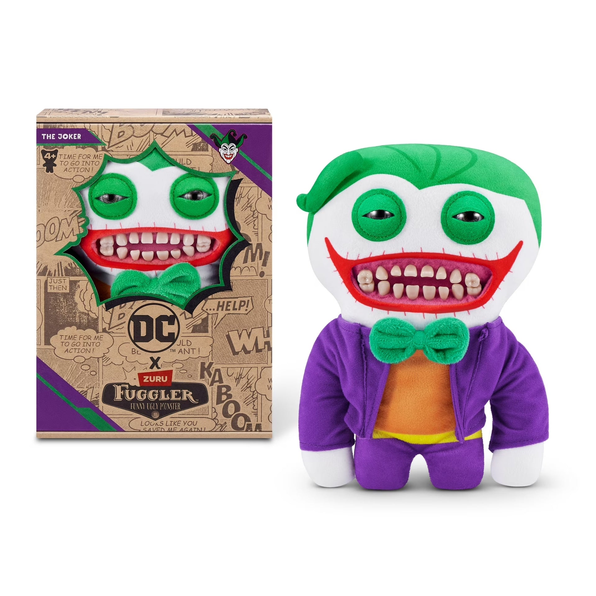 Fuggler x DC by ZURU Joker Funny Ugly Monster Plush