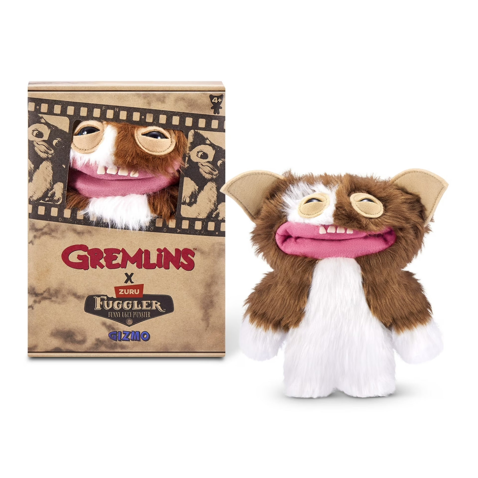Zuru Fuggler Gremlins Gizmo Brown Funny Ugly Monster Plush Toy 9 Inch
