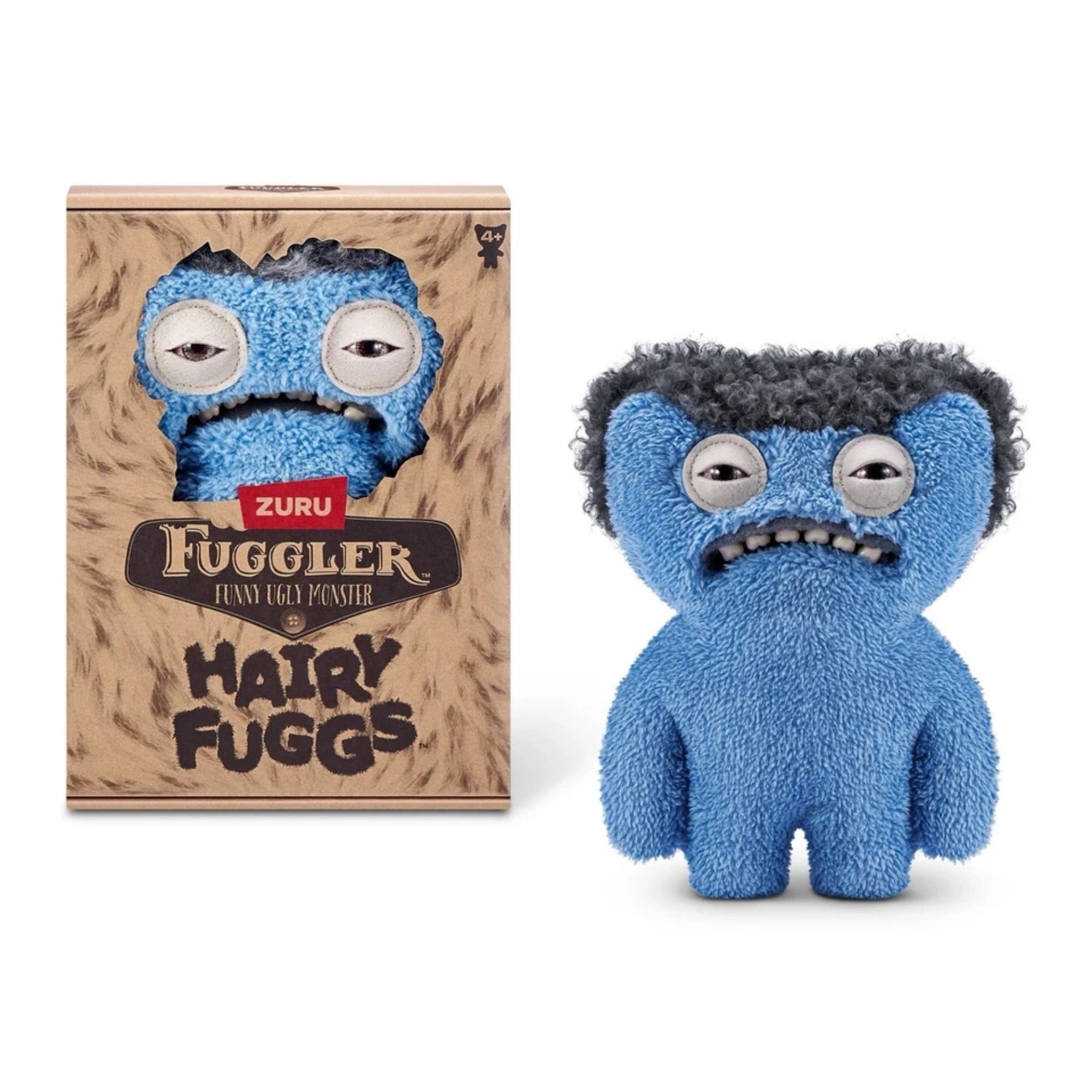 Zuru Fugglers Hairy Fuggs Old Gnawing Terror Blue 9 Inch Plush Toy