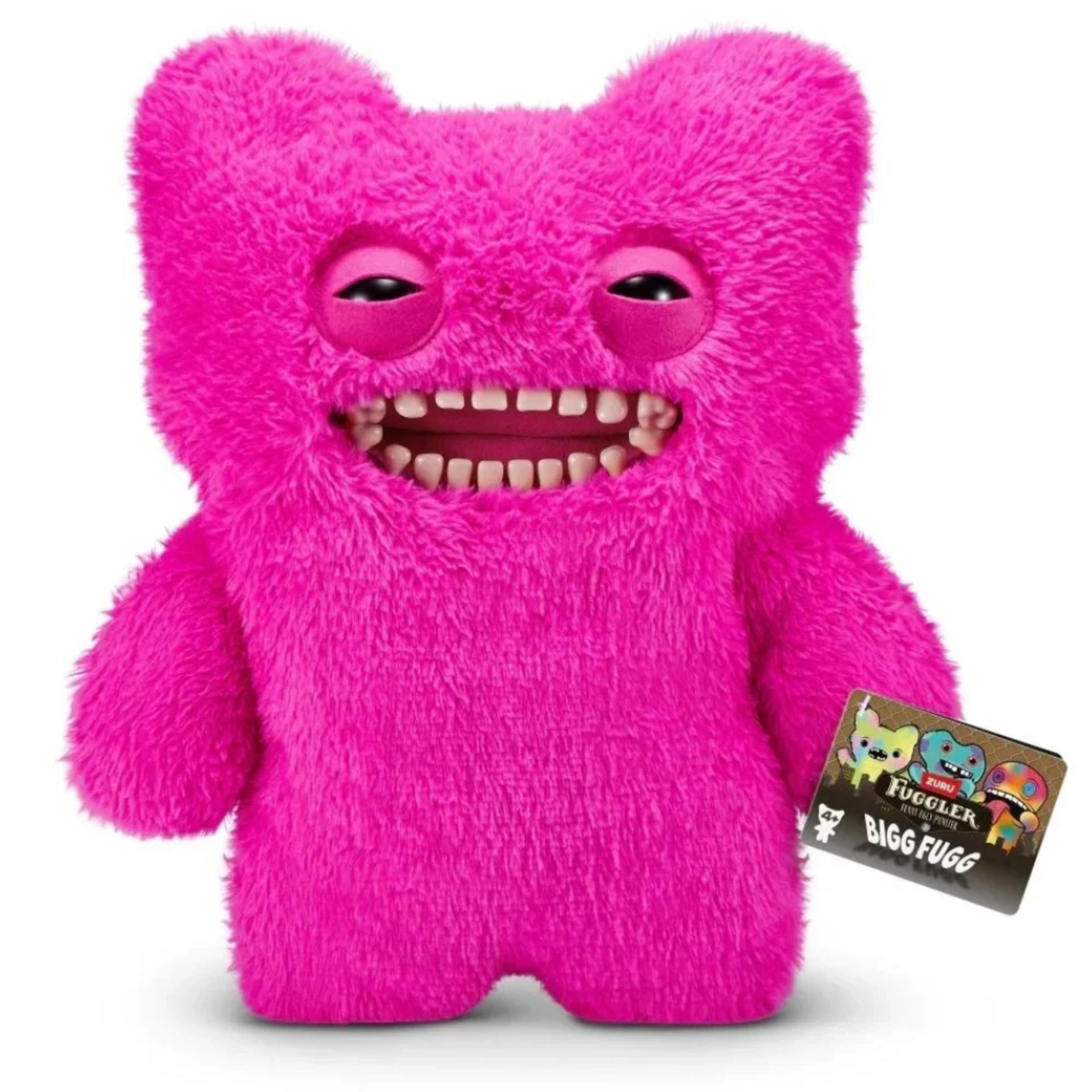Zuru Fuggler Bigg Fuggs Mr Buttons Pink 18 inches Plush Toy