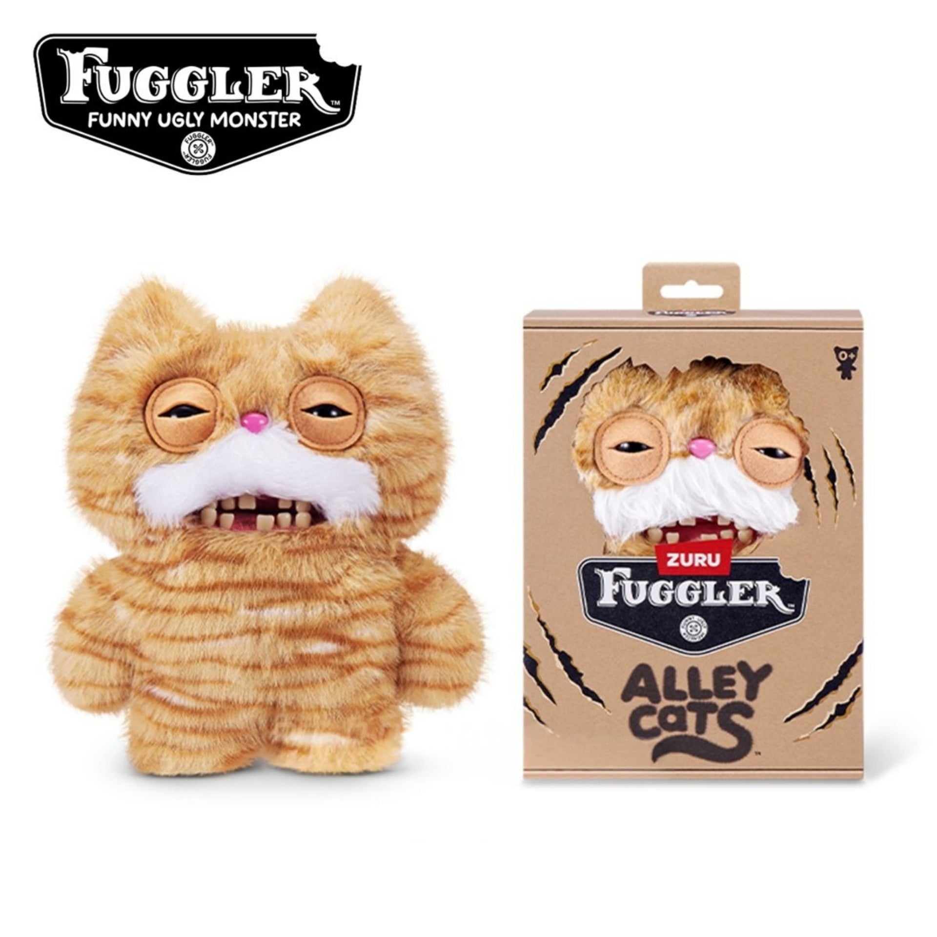 Zuru Fuggler Alley Cats Stinkface Brown 9 Inch Plush Toy