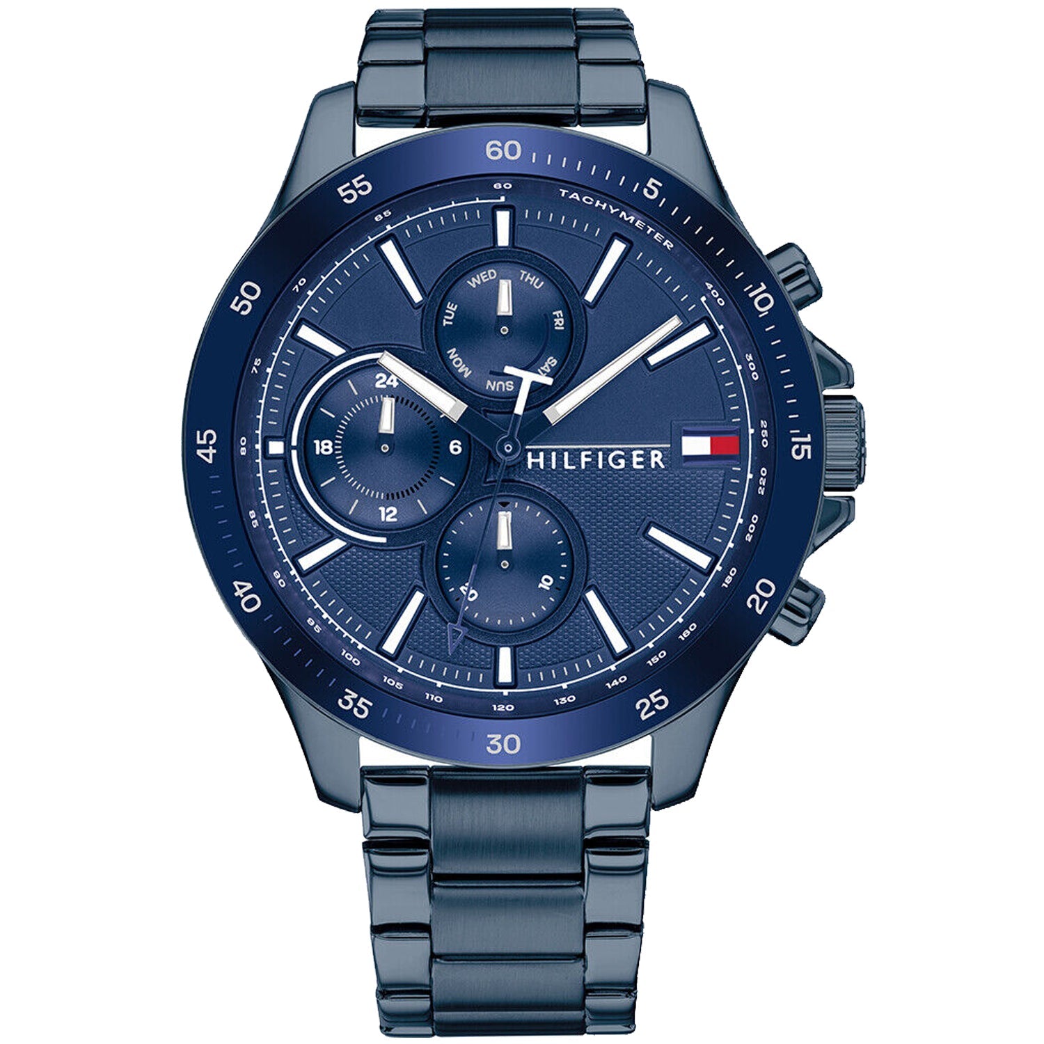 Tommy Hilfiger Men's Bank Blue Dial Watch - 1791720