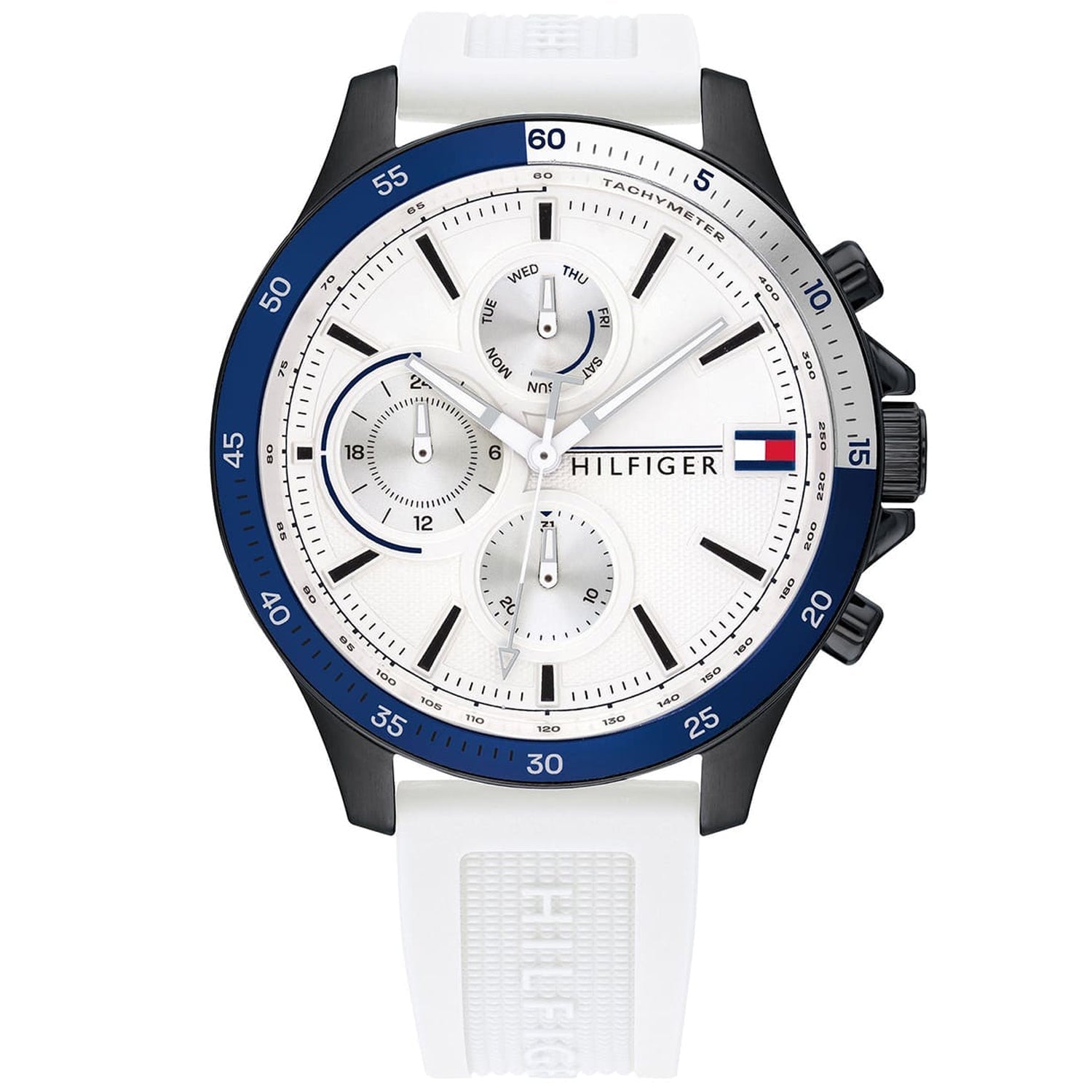 Tommy Hilfiger Men's Bank White Dial Watch - 1791723