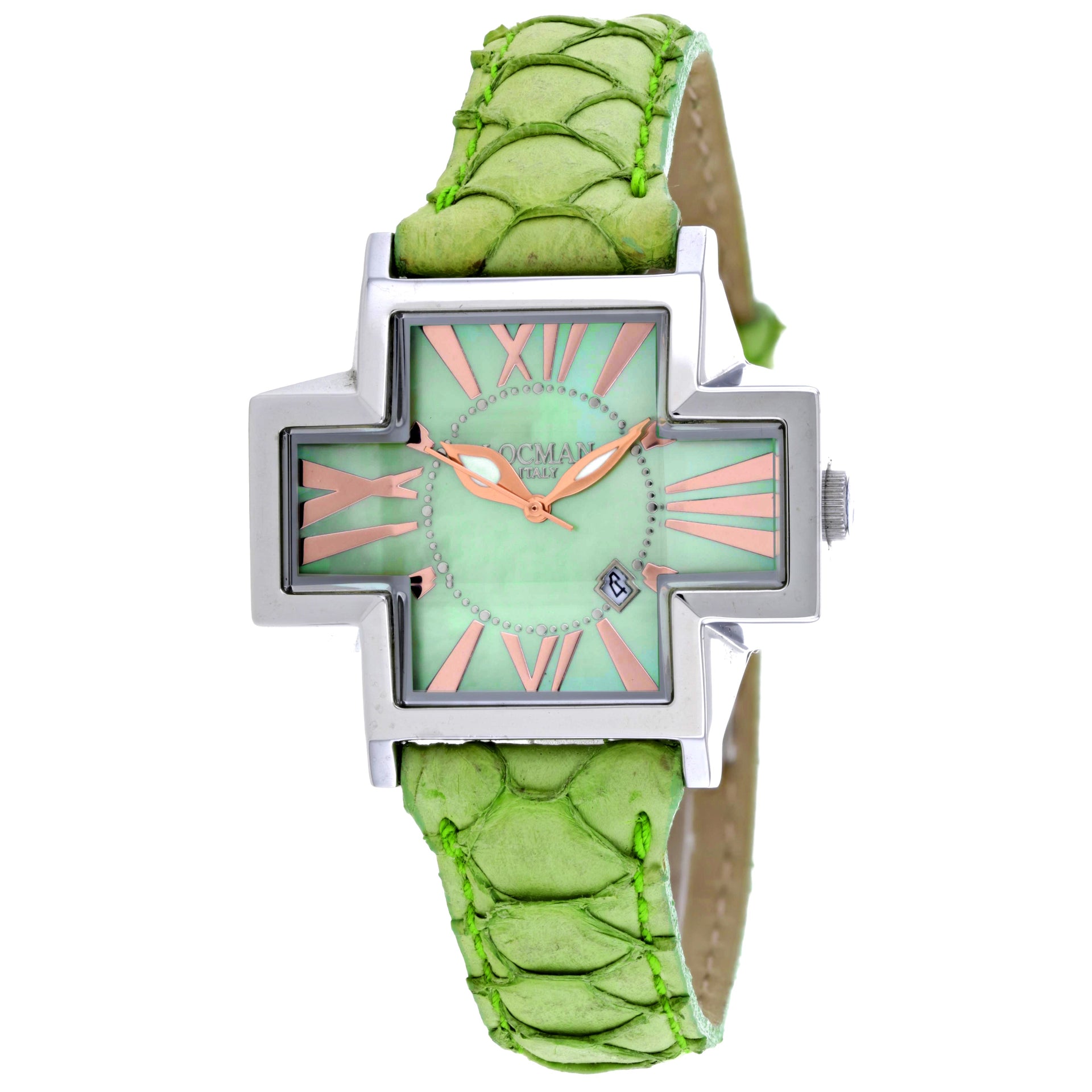 Locman Women's Italy Plus Green Dial Watch - 181MOPGRD/GRKF