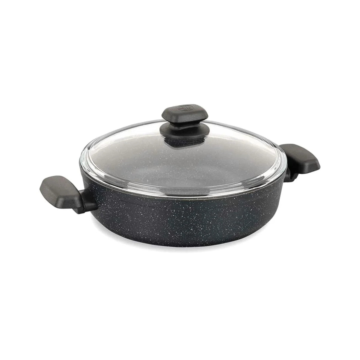 Ornella Aluminum Low Casserola 24X6.5Cm - Granite - A1843