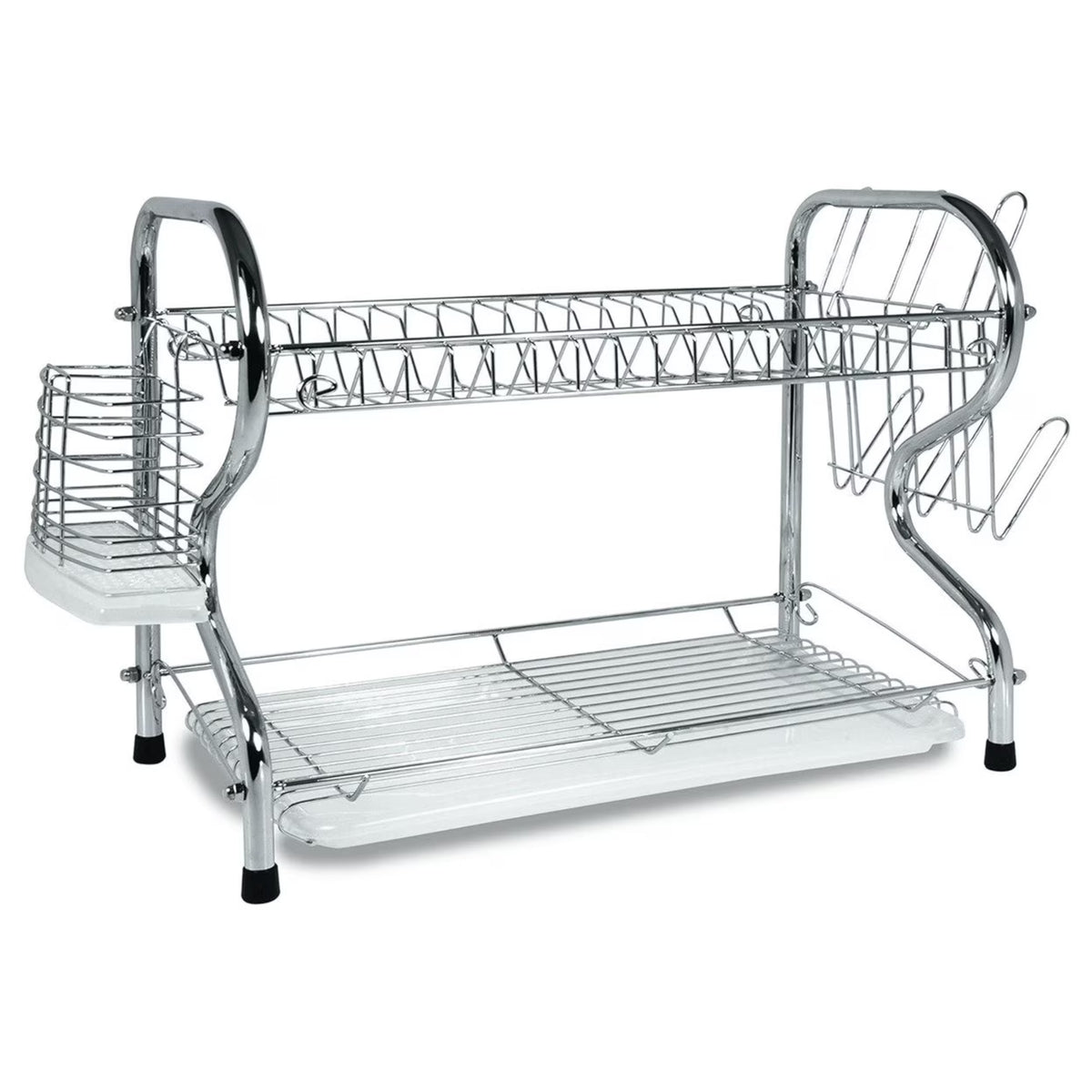 Better Chef 22" Chrome Plated Dish Rack - R-Shape - Chrome - DR-224