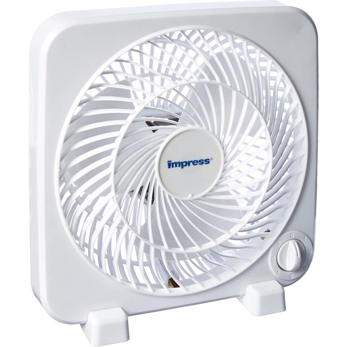 Impress 3-Speed Box Fan - 9-Inch - White - IM-719BX