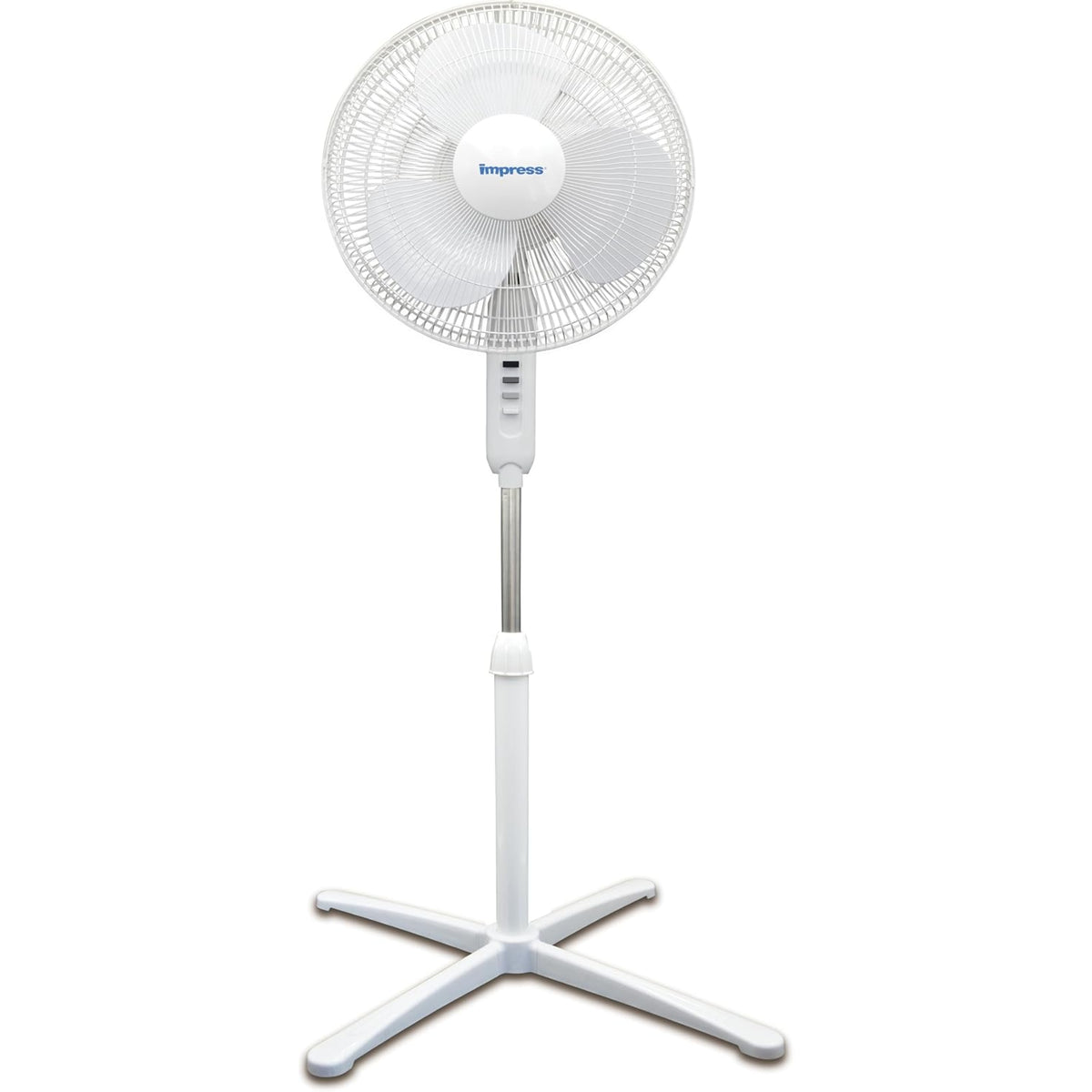 Impress Easy Assemble 16-Inch Stand Fan - White - IM-726W