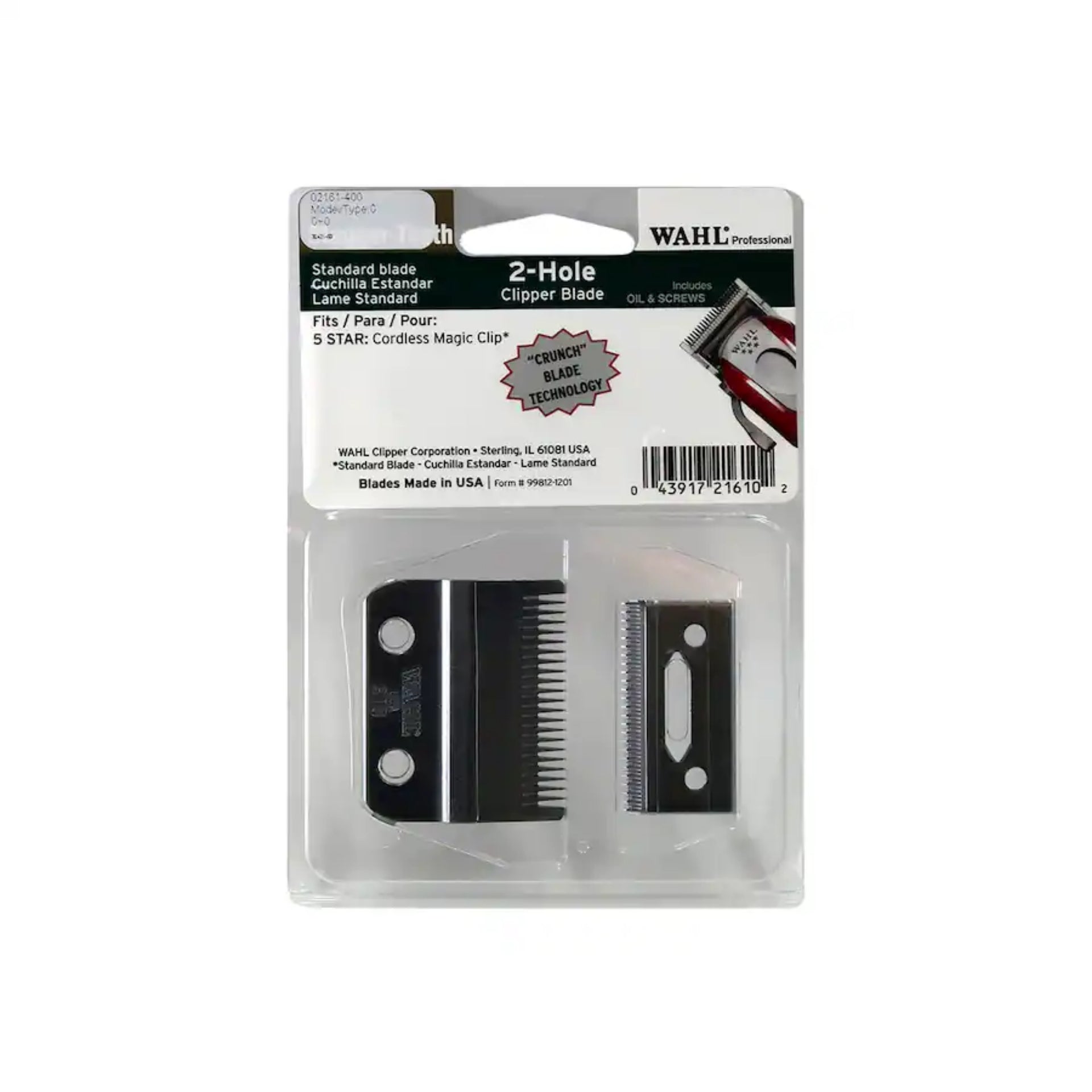 Wahl Professional 5 Star Stagger-Tooth Clipper Blade Replacement Blade - 2161