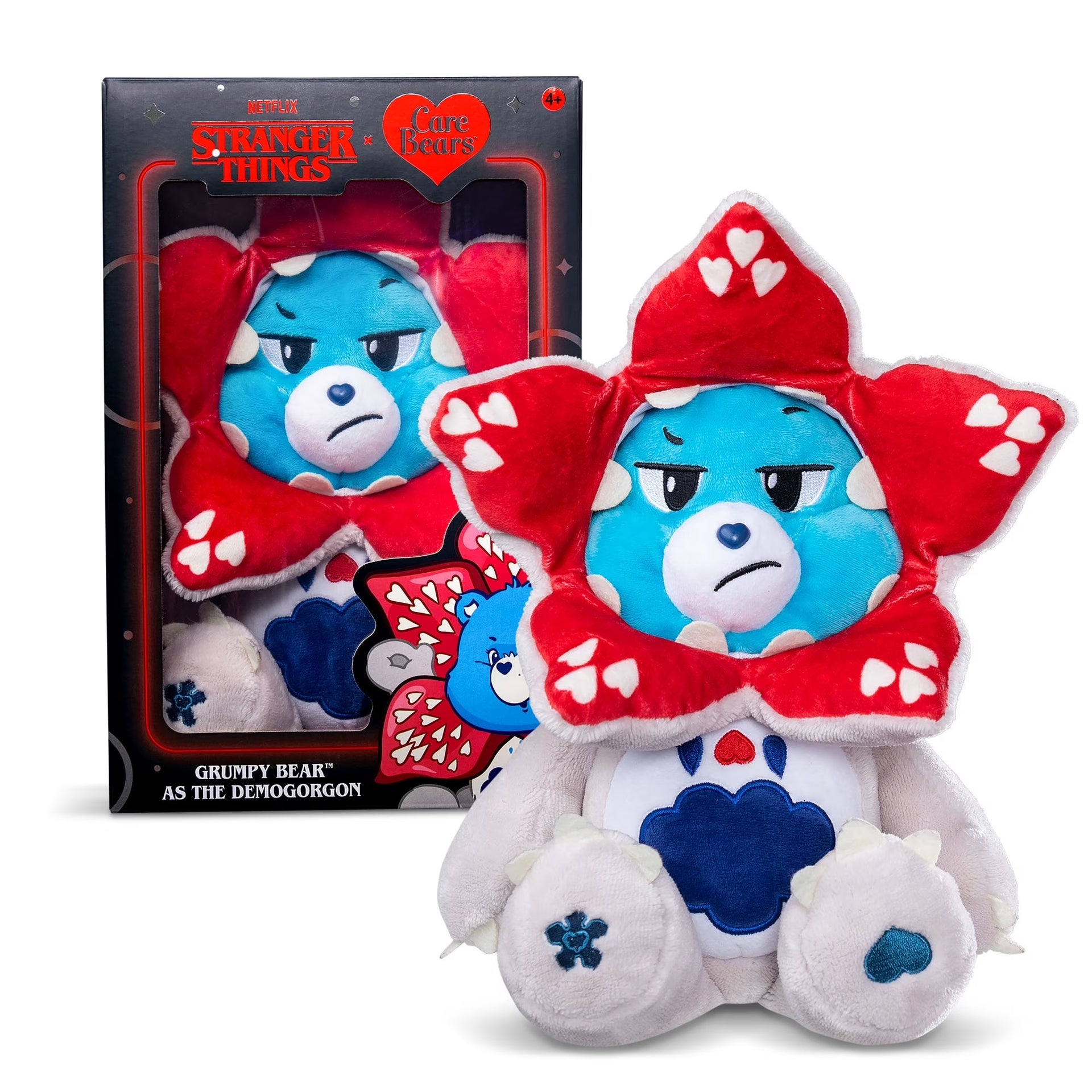 Care Bears x Stranger Things Grumpy Bear as Demogorgon 12 Inch Plush