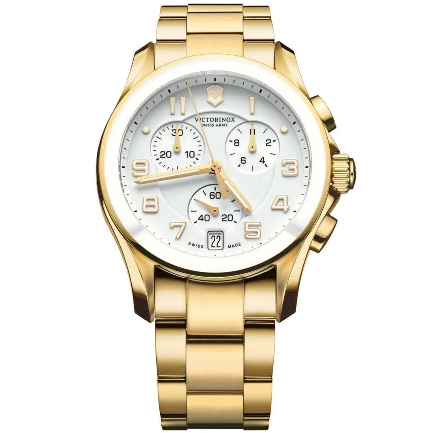 Swiss Army Men's Chrono Classic White Dial Watch - 241537