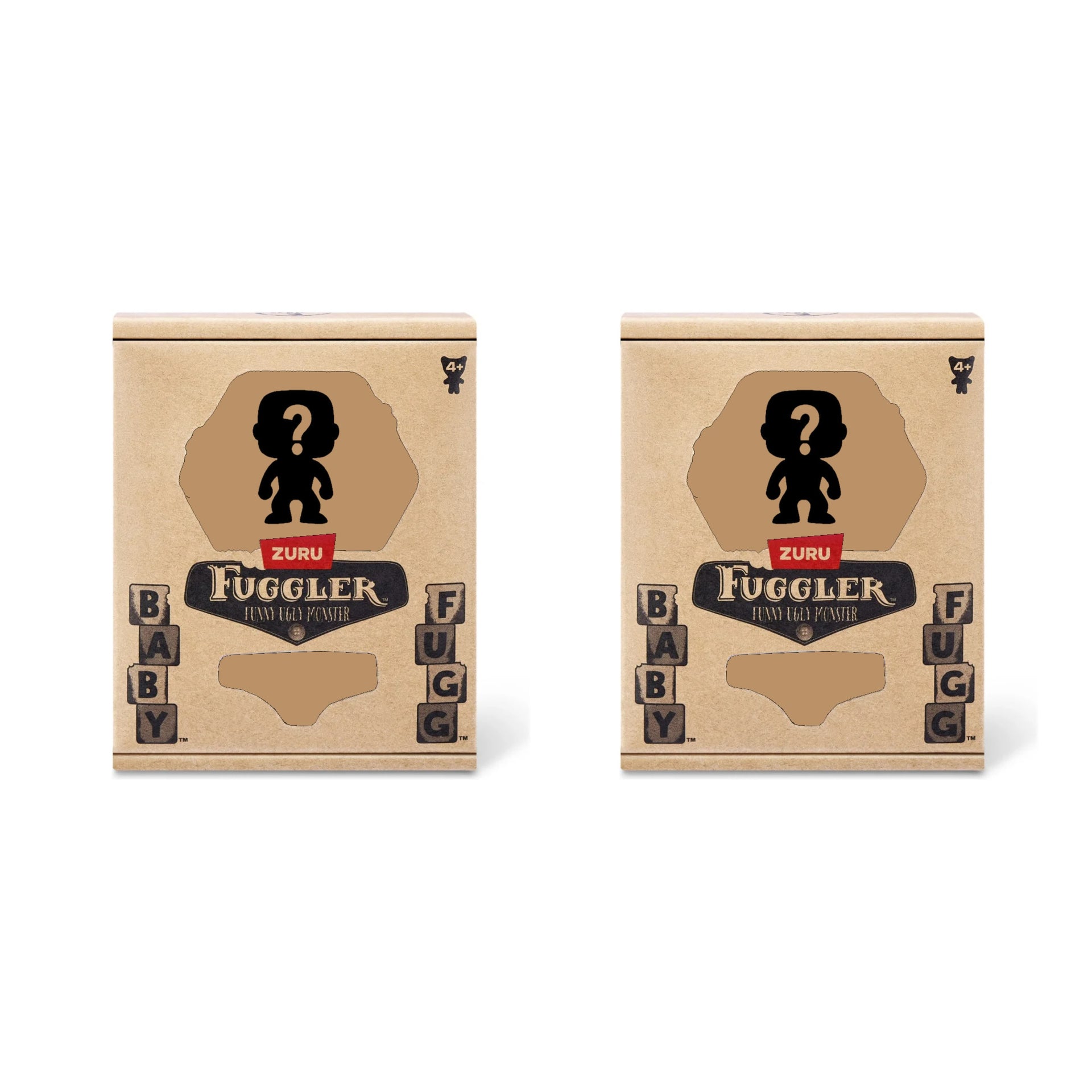 Set of 2 Zuru Fuggler Baby Fugg 3.5 Inch Plush Toy Mystery Random Assortment