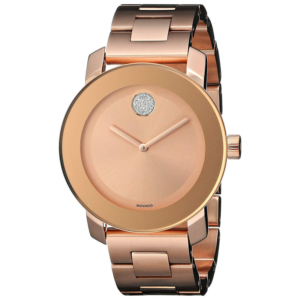 Movado Women's Bold Rose Gold Dial Watch - 3600086