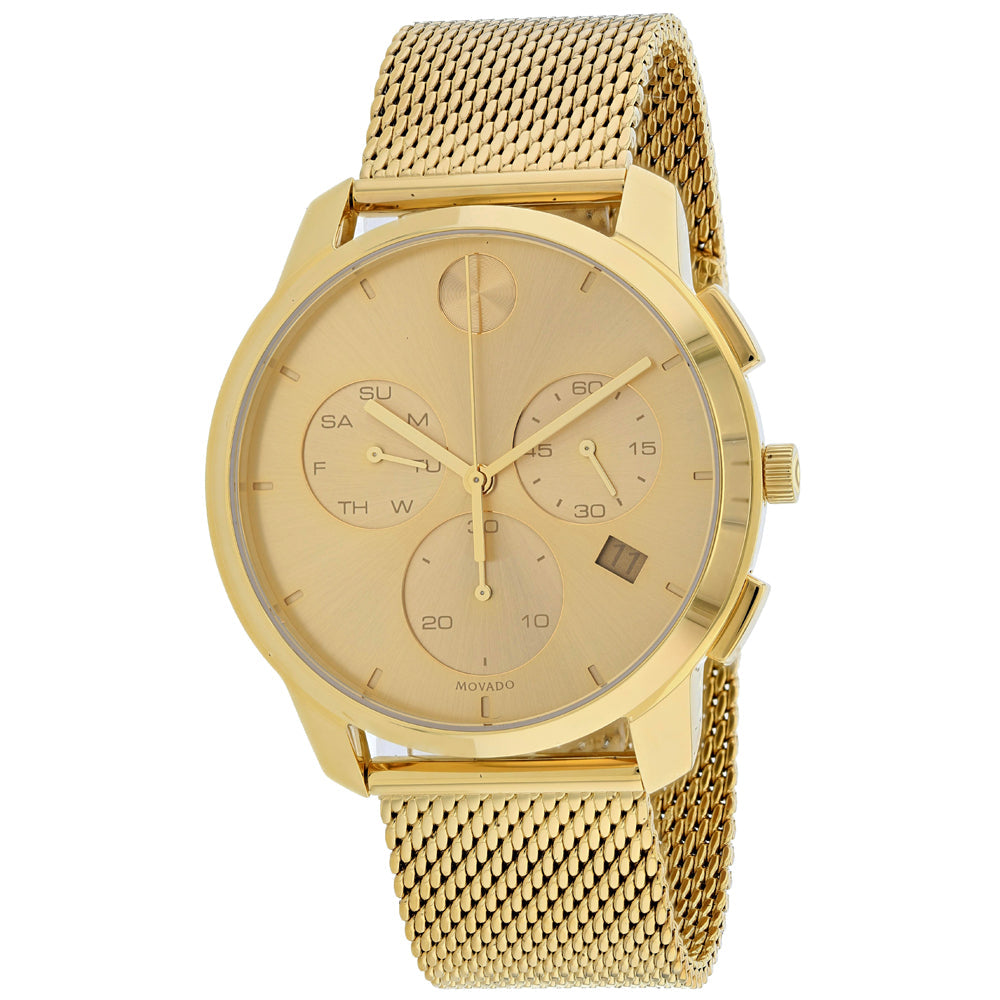 Movado Men's Bold Gold Dial Watch - 3600634