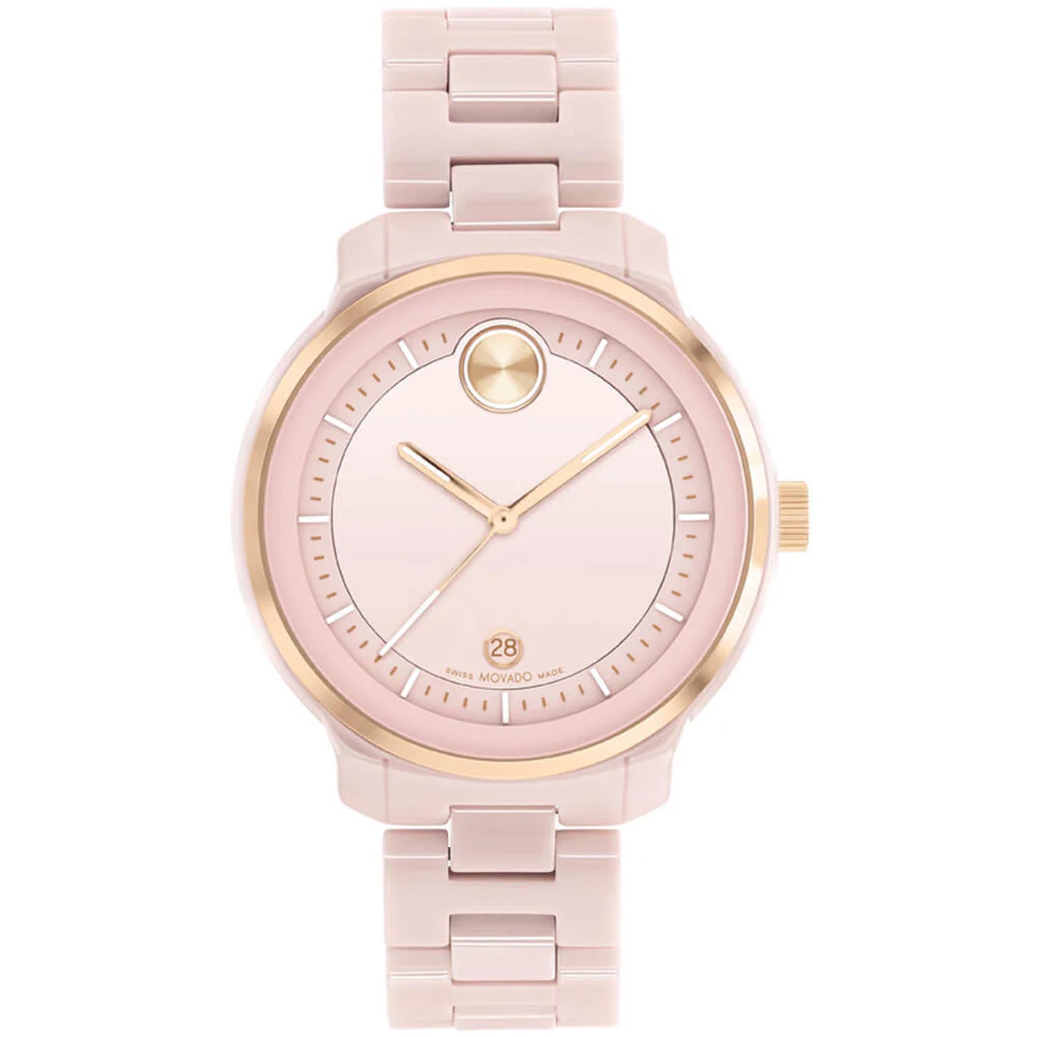 Movado Women's Bold Verso Pink Dial Watch - 3600935