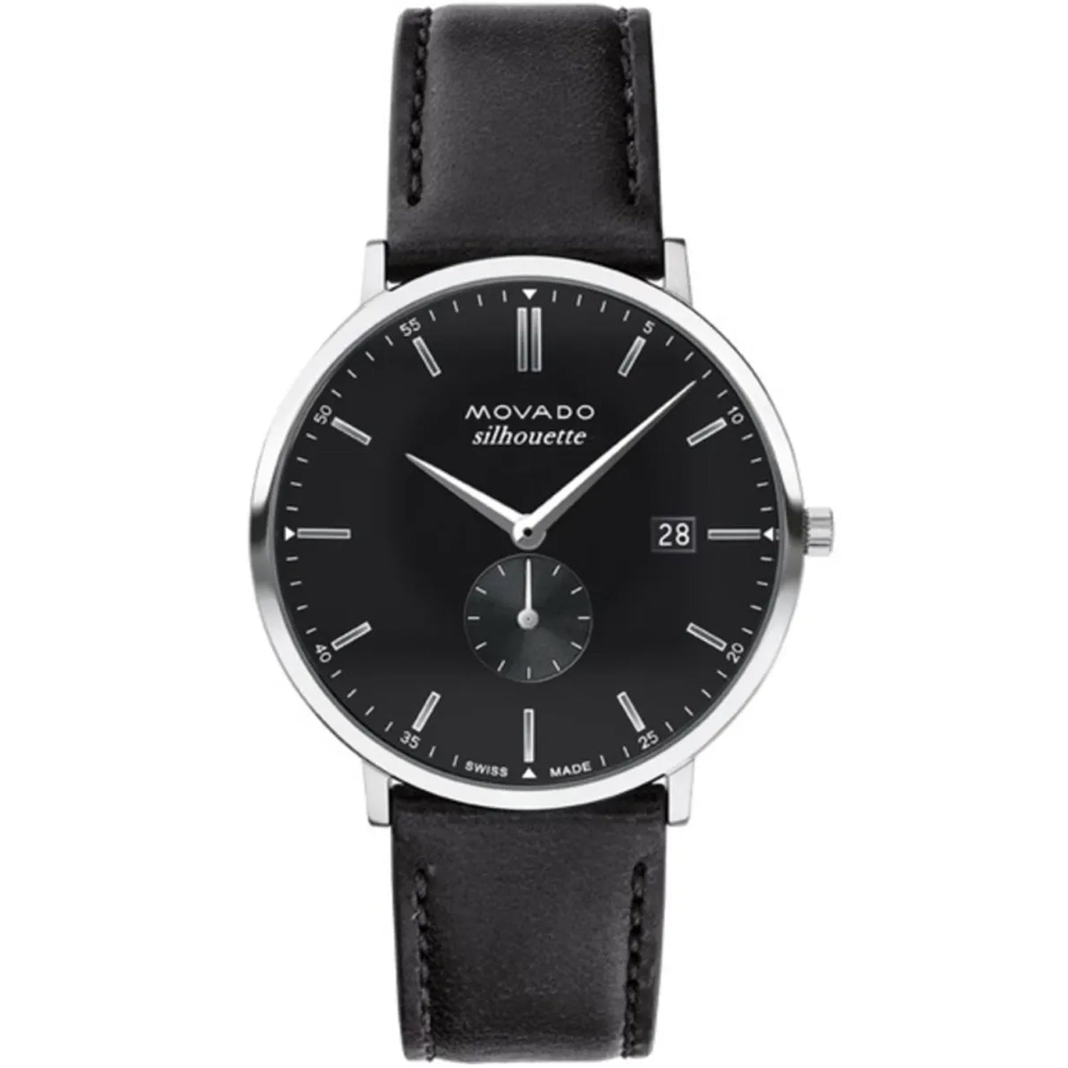 Movado Men's Heritage Black Dial Watch - 3650066