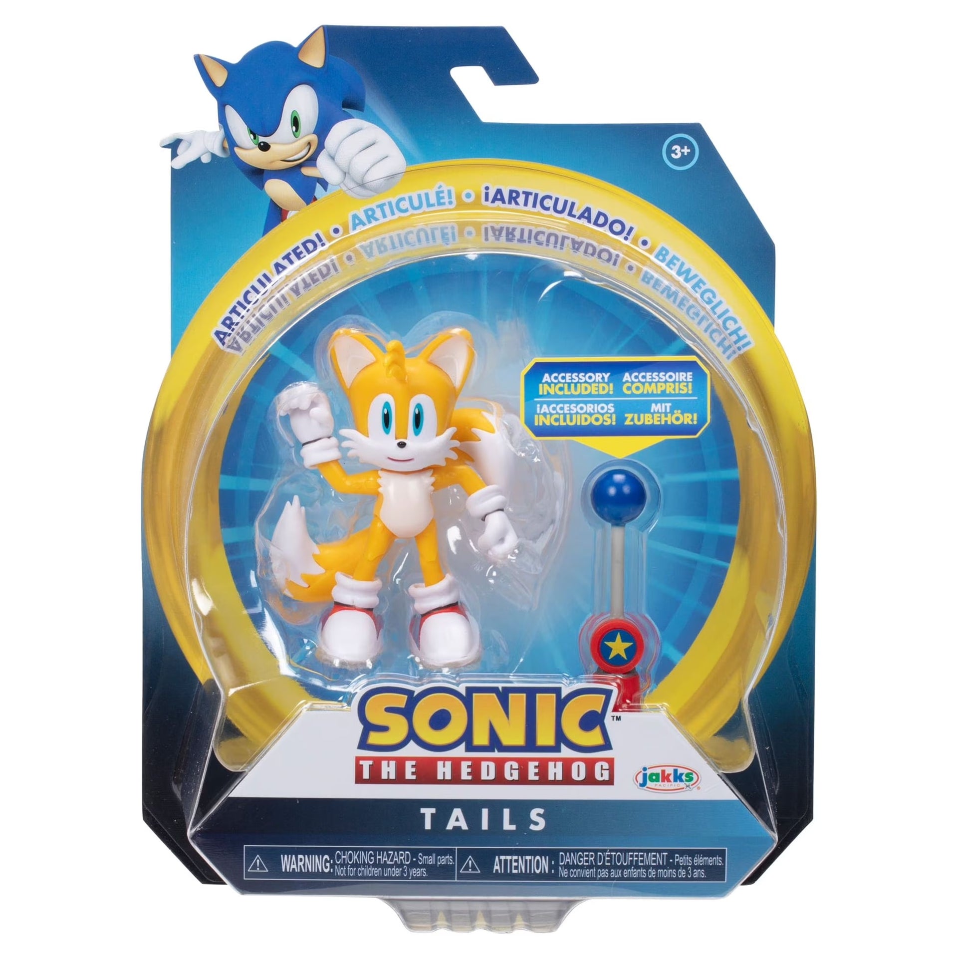 Sonic the Hedgehog - Tails 4 Inch Articulated Action Figure