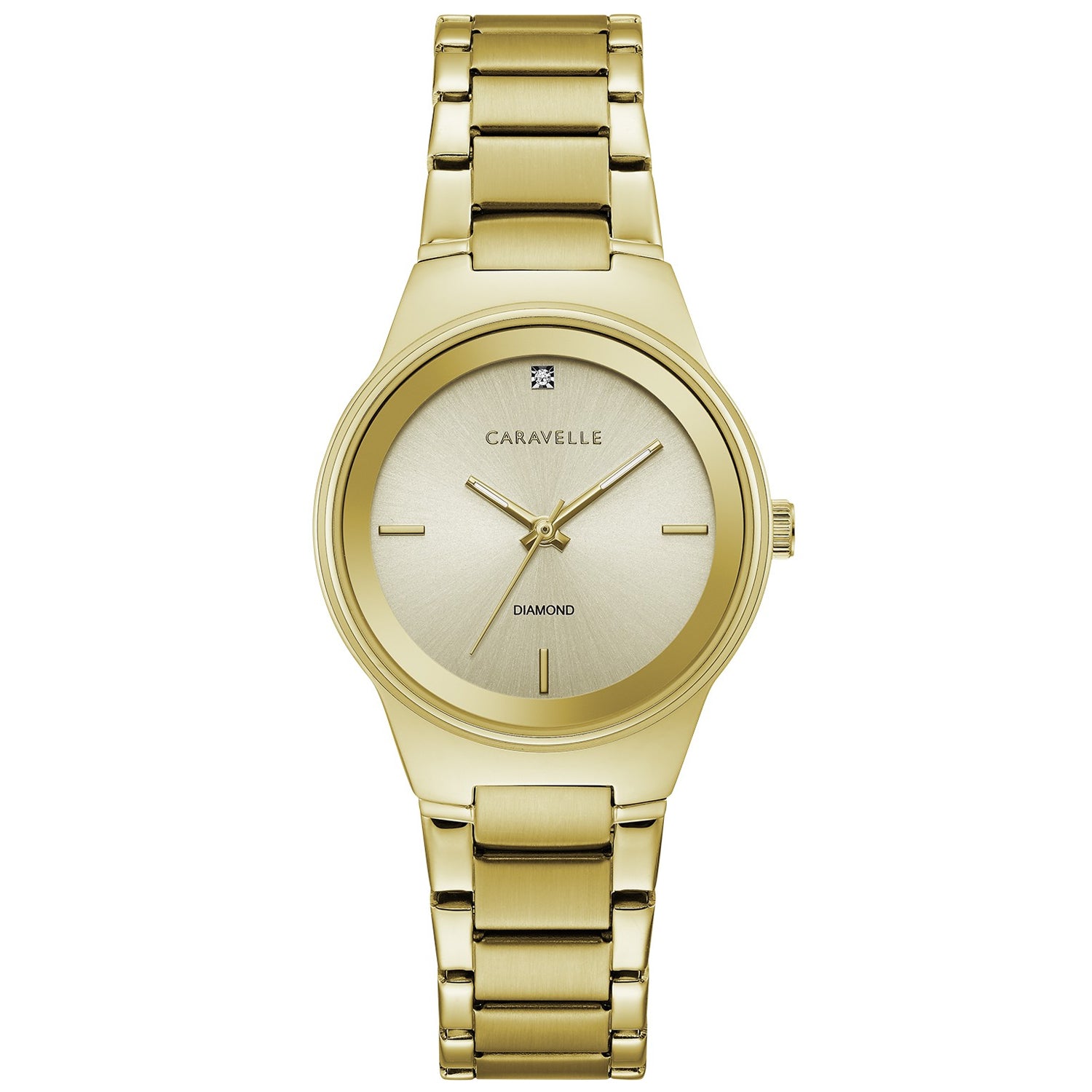 Caravelle Women's Modern Beige Dial Watch - 44P101