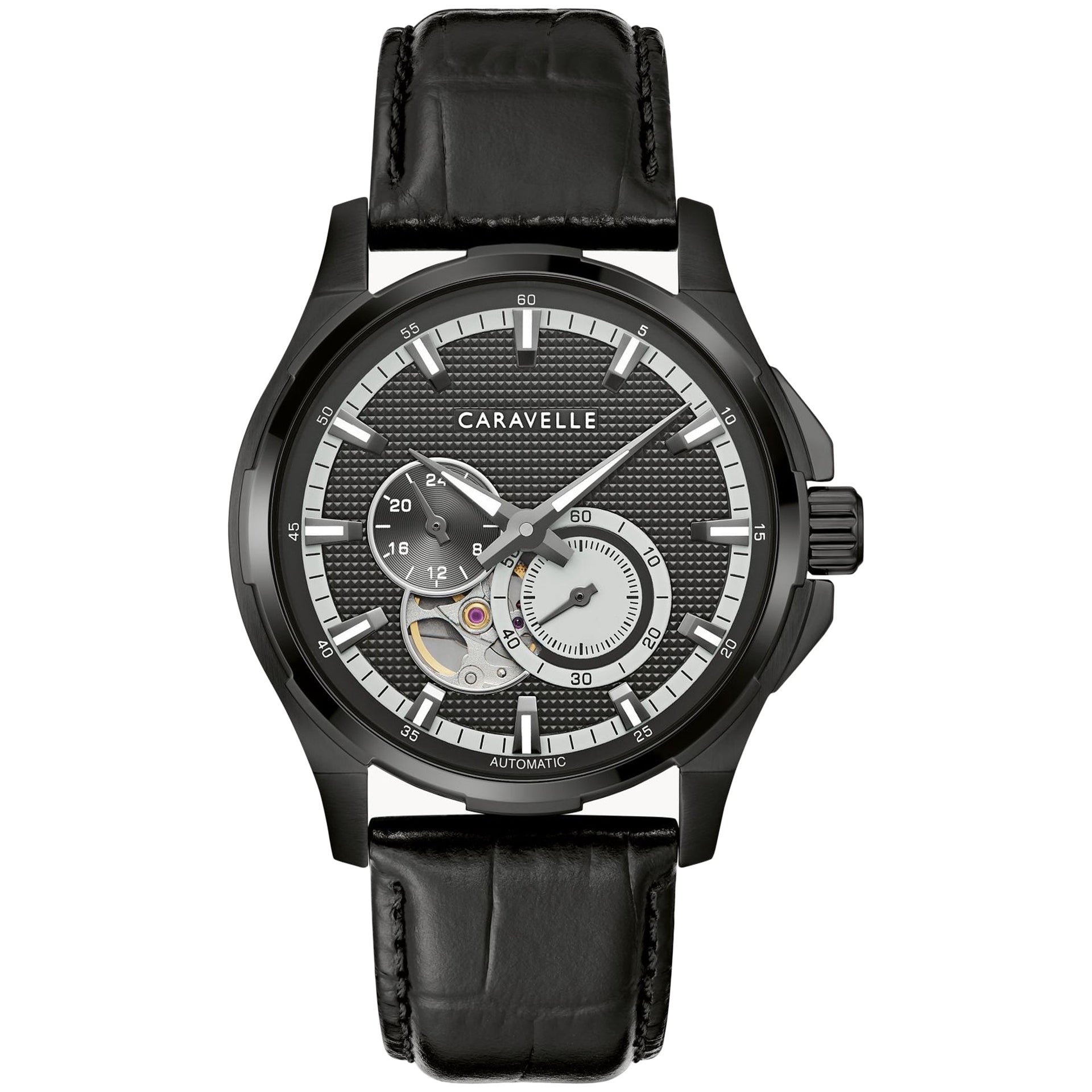 Caravelle Men's Dress Black Dial Watch - 45A153