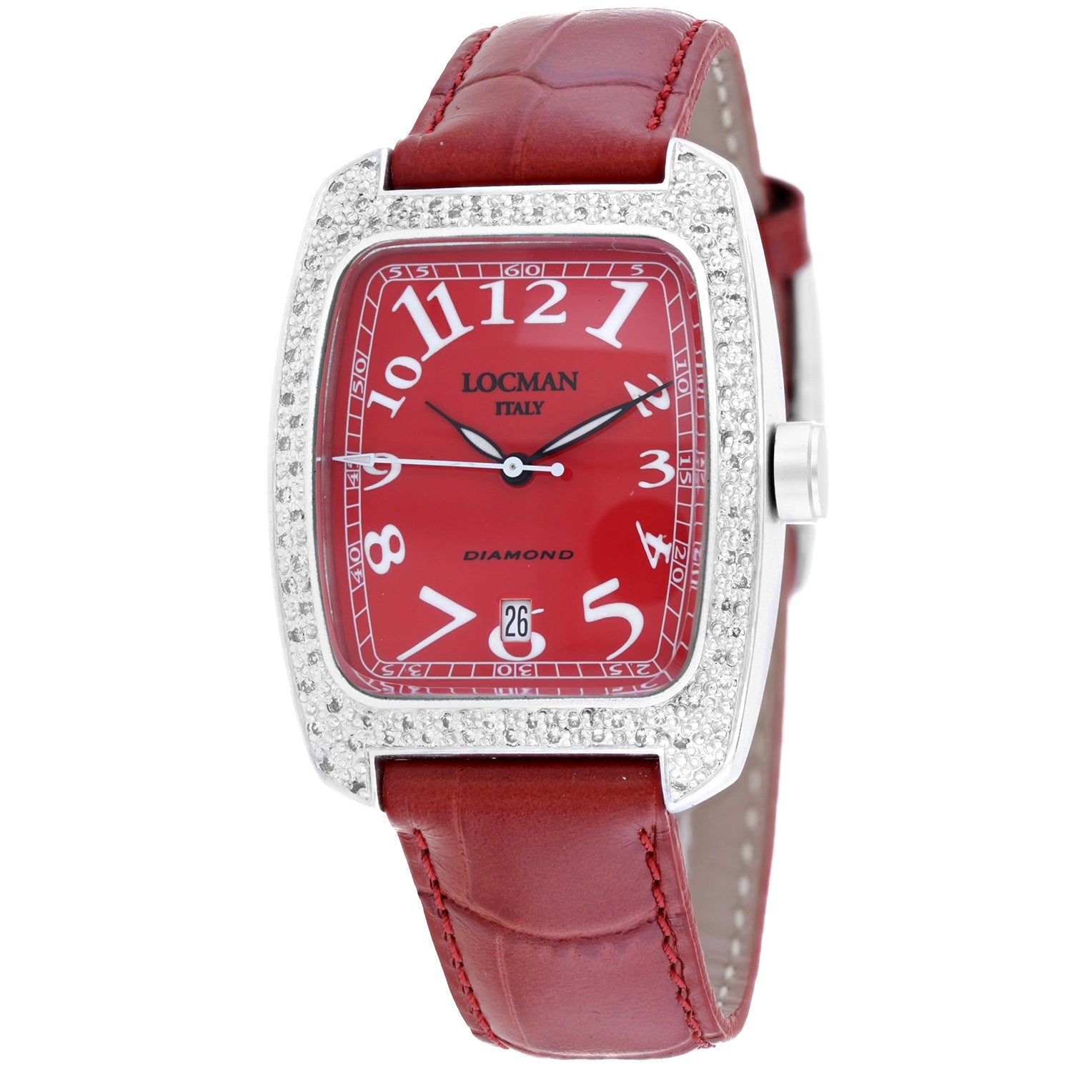 Locman Women's Classic Red Dial Watch - 487RD2D/RD