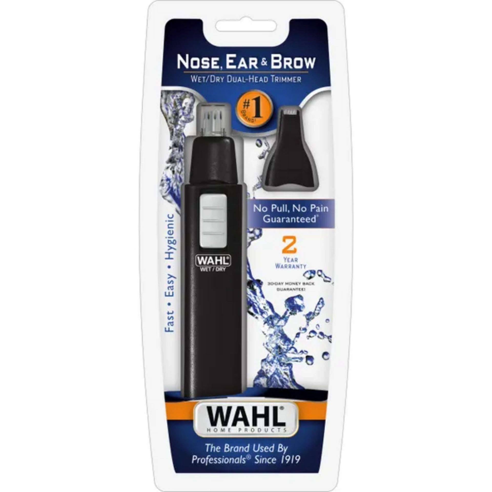 Wahl Battery Nose Ear and Eyebrow Wet Dry Trimmer - Personal Grooming Tool - 5567-2701-MI