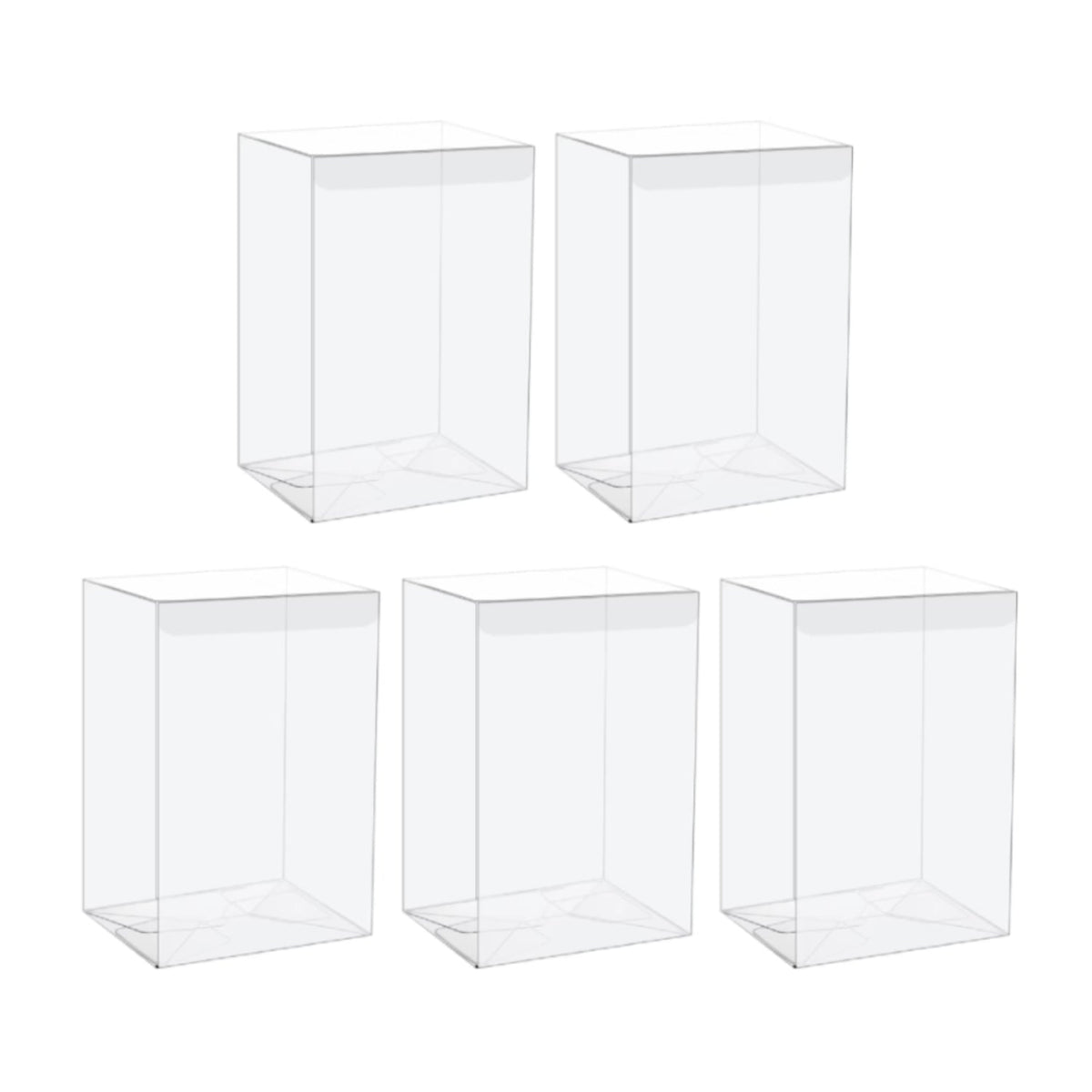 Pack of 5 Protector Case for Funko Pop! Vinyl Figures - 4 inches