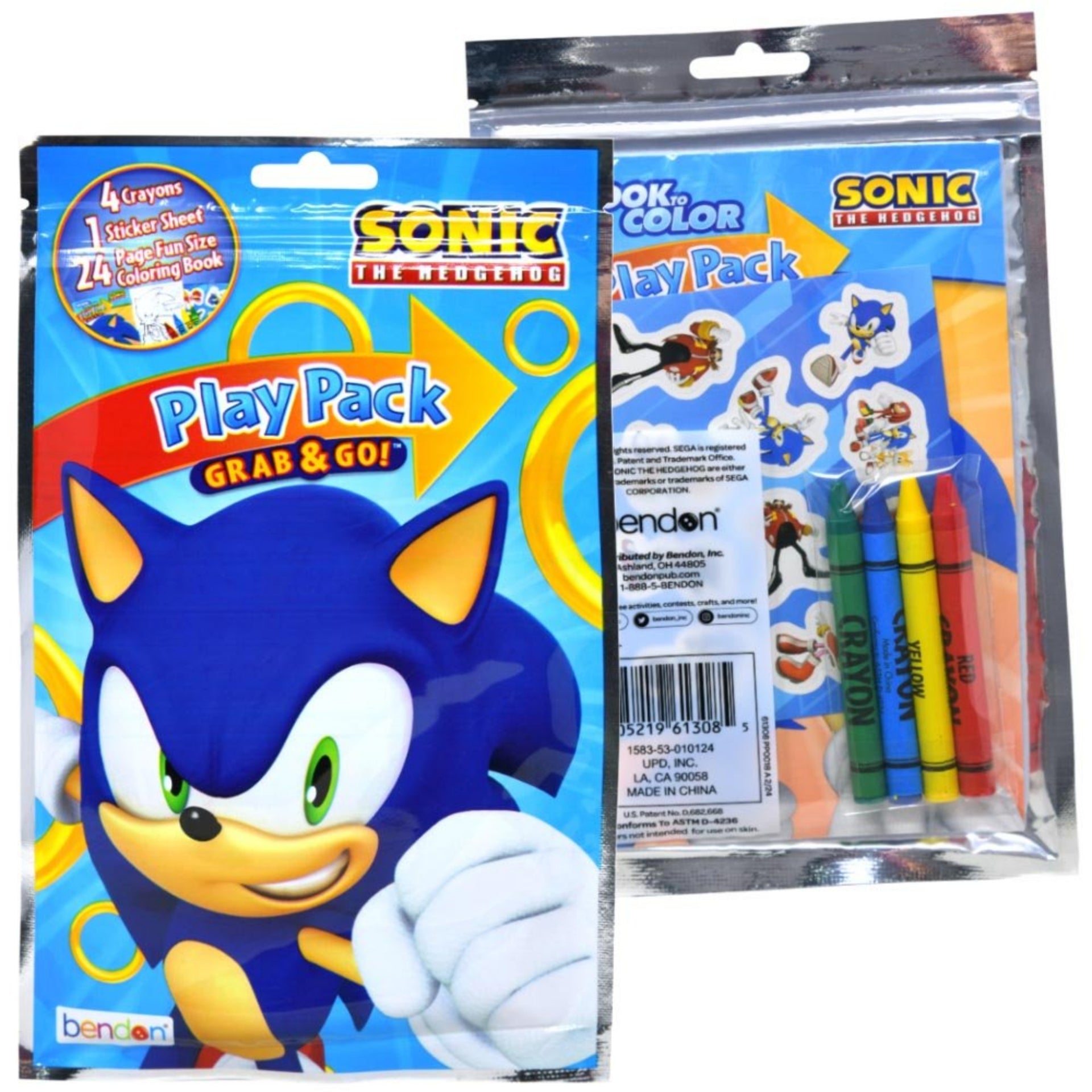 Sonic the Hedgehog Grab n Go Play Pack