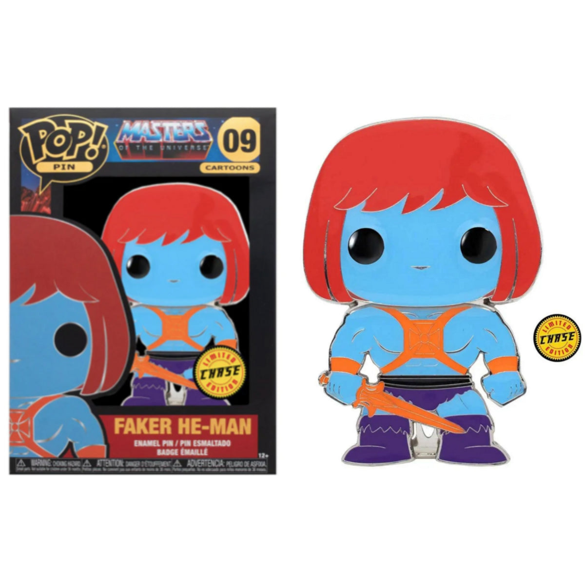 Funko Pop Pin Masters of the Universe: Faker (Chase) 4-Inch Enamel Pin #09