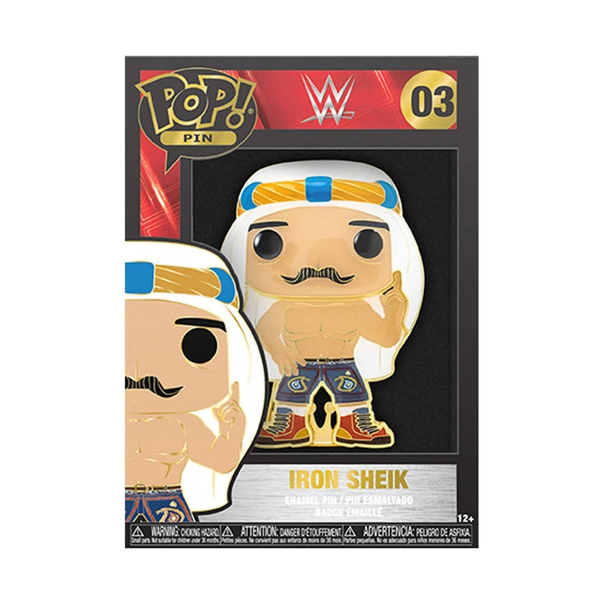 Funko Pop Pin WWE: Iron Sheik 4-Inch Enamel Pin #03