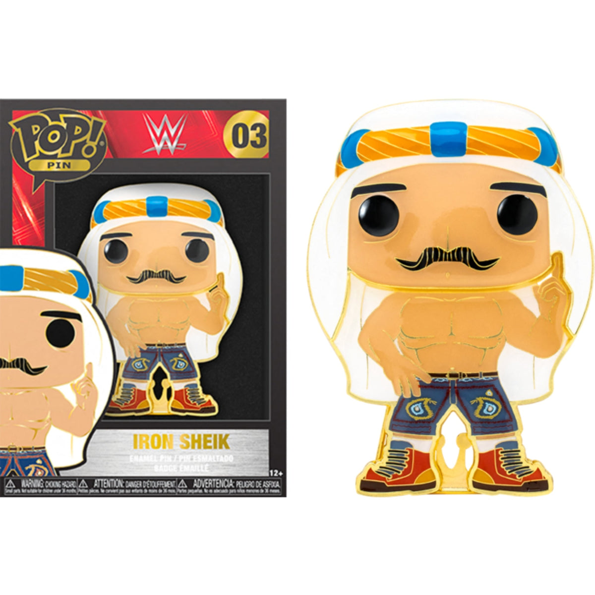 Funko Pop Pin WWE: Iron Sheik 4-Inch Enamel Pin #03