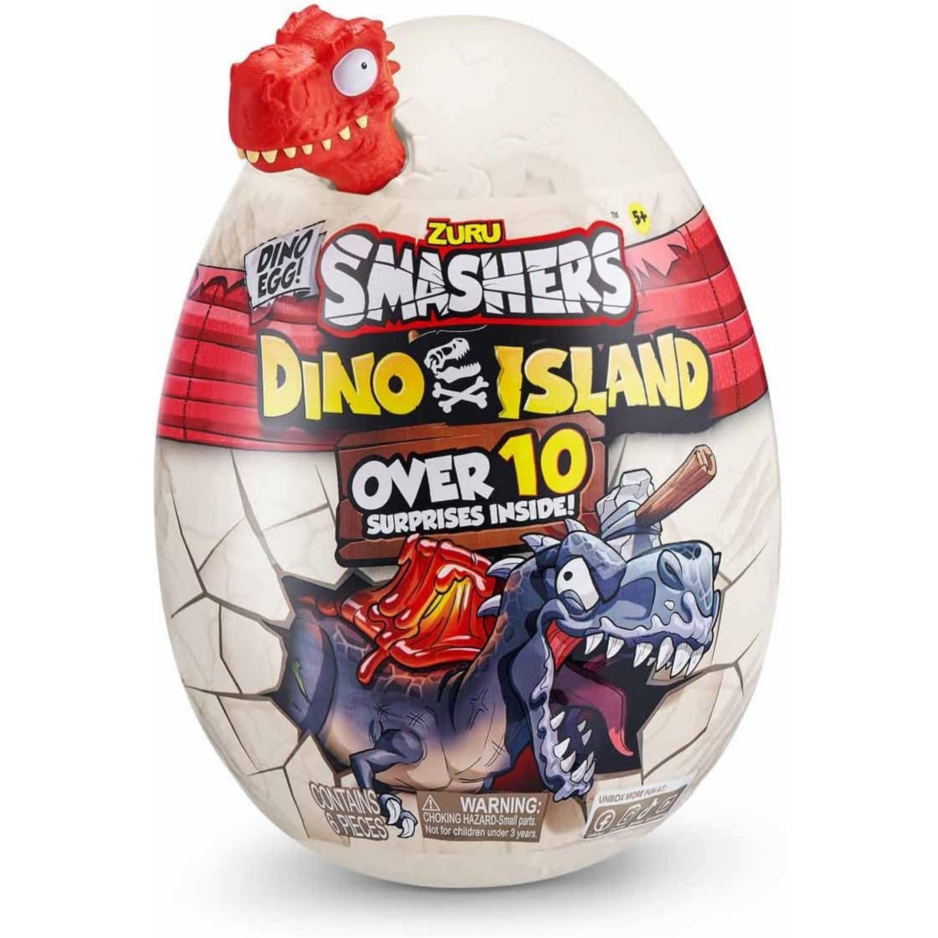 ZURU Smashers Dino Island Surprise Egg - Smashable Dinosaur Collectible Toy