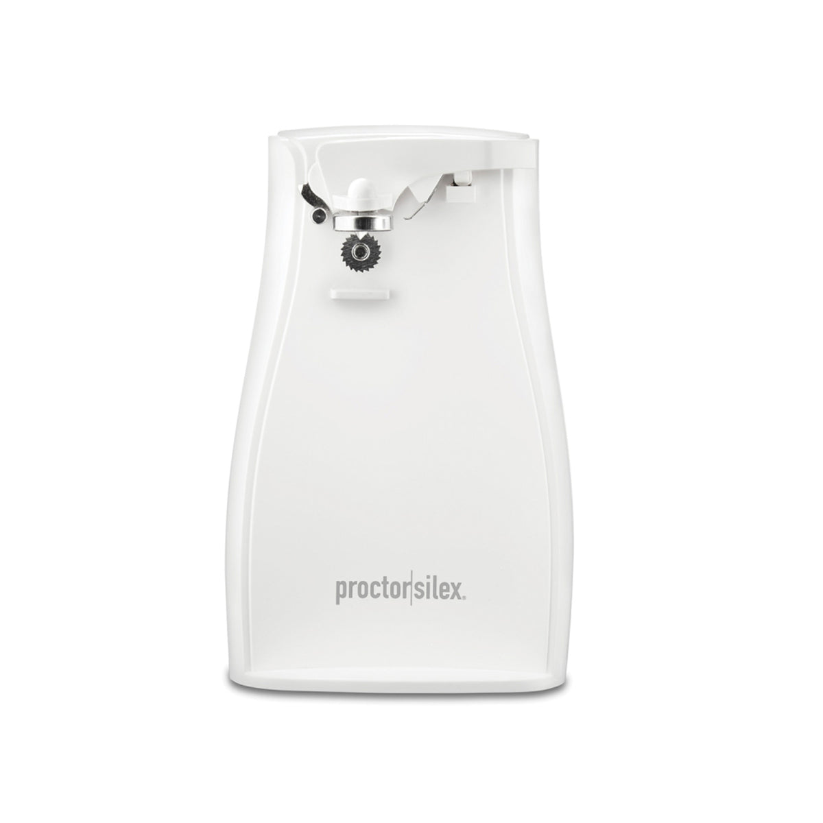 Proctor Silex Can Opener W/Knife Sharpener White - 75224G
