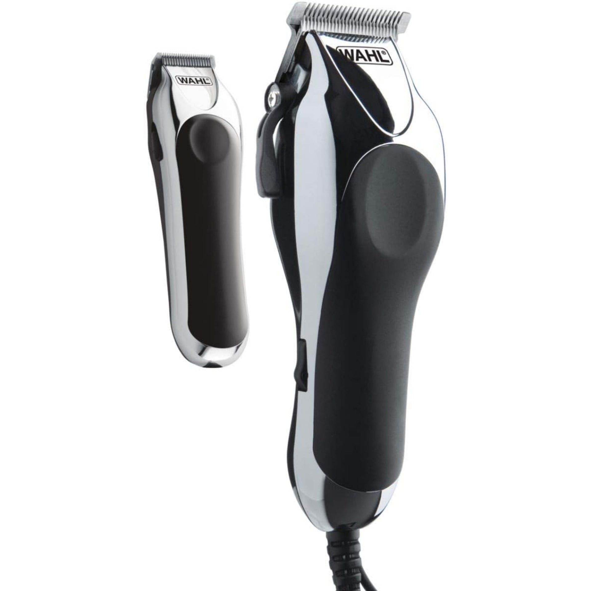 Wahl Deluxe Chrome Pro Haircutting Kit - Complete Clipper and Trimmer Set - 79402-MI