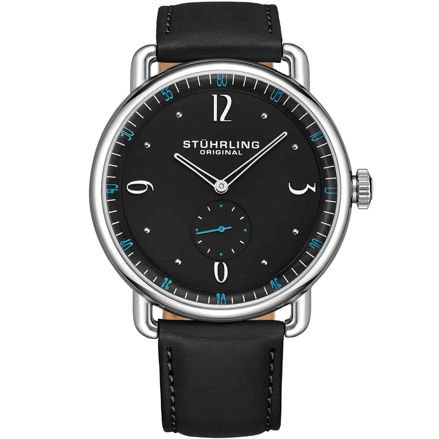 Stuhrling Men's Symphony Black Dial Watch - 857.03