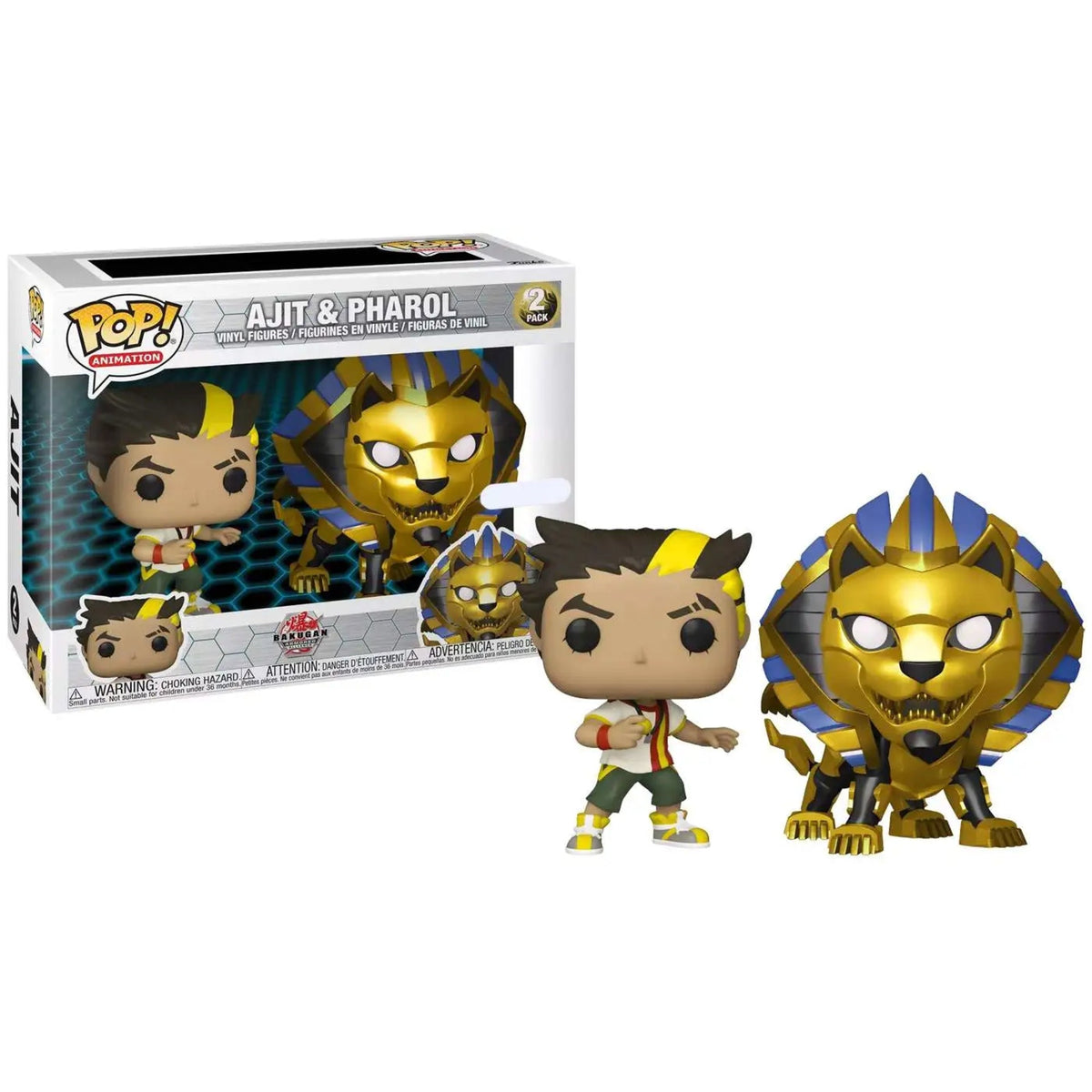 Bakugan Ajit & Pharol Funko Pop! Vinyl Figure 2-Pack Special Edition