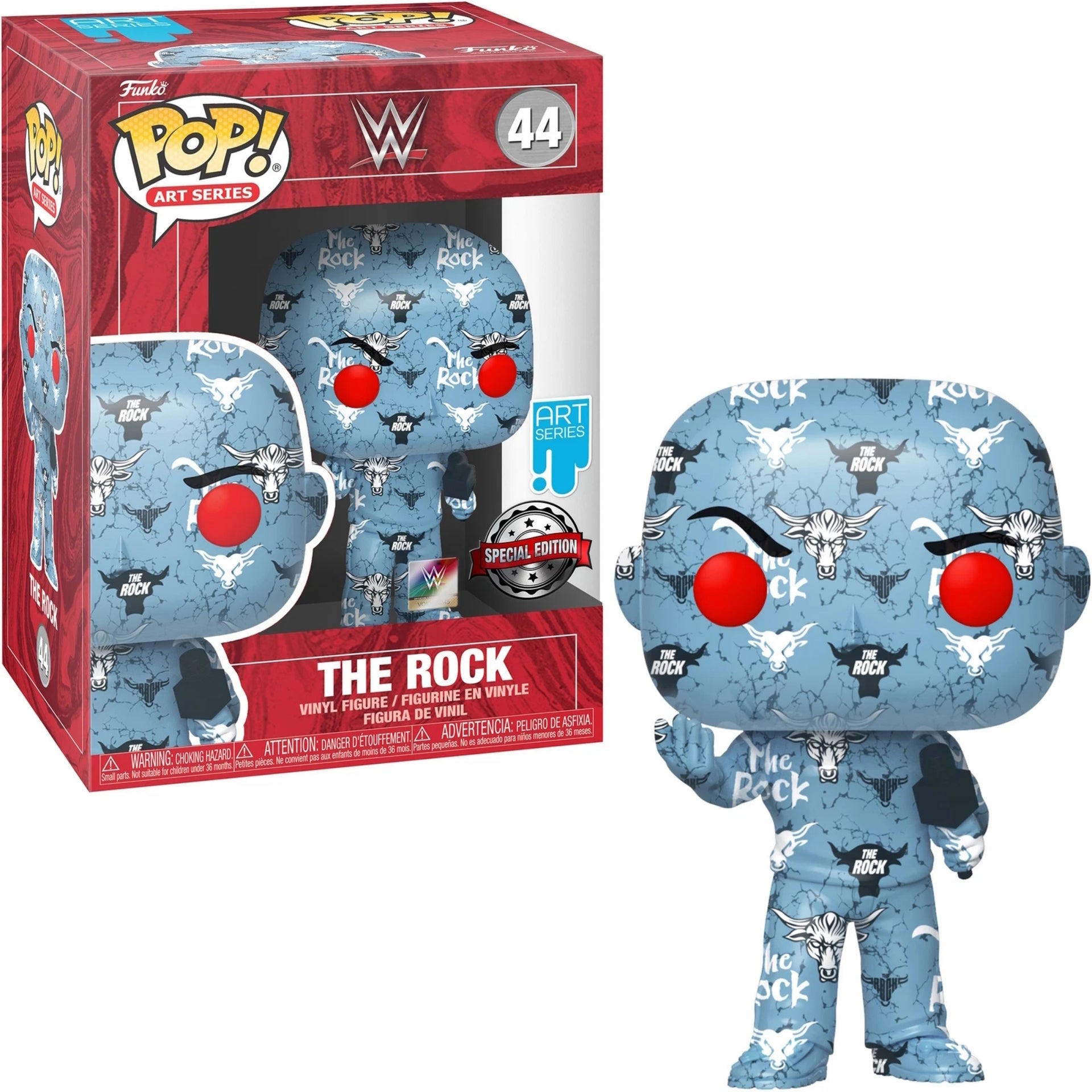 WWE Rock Artist Series w/ Case Special Edition Funko Pop! Vinyl Figure #44