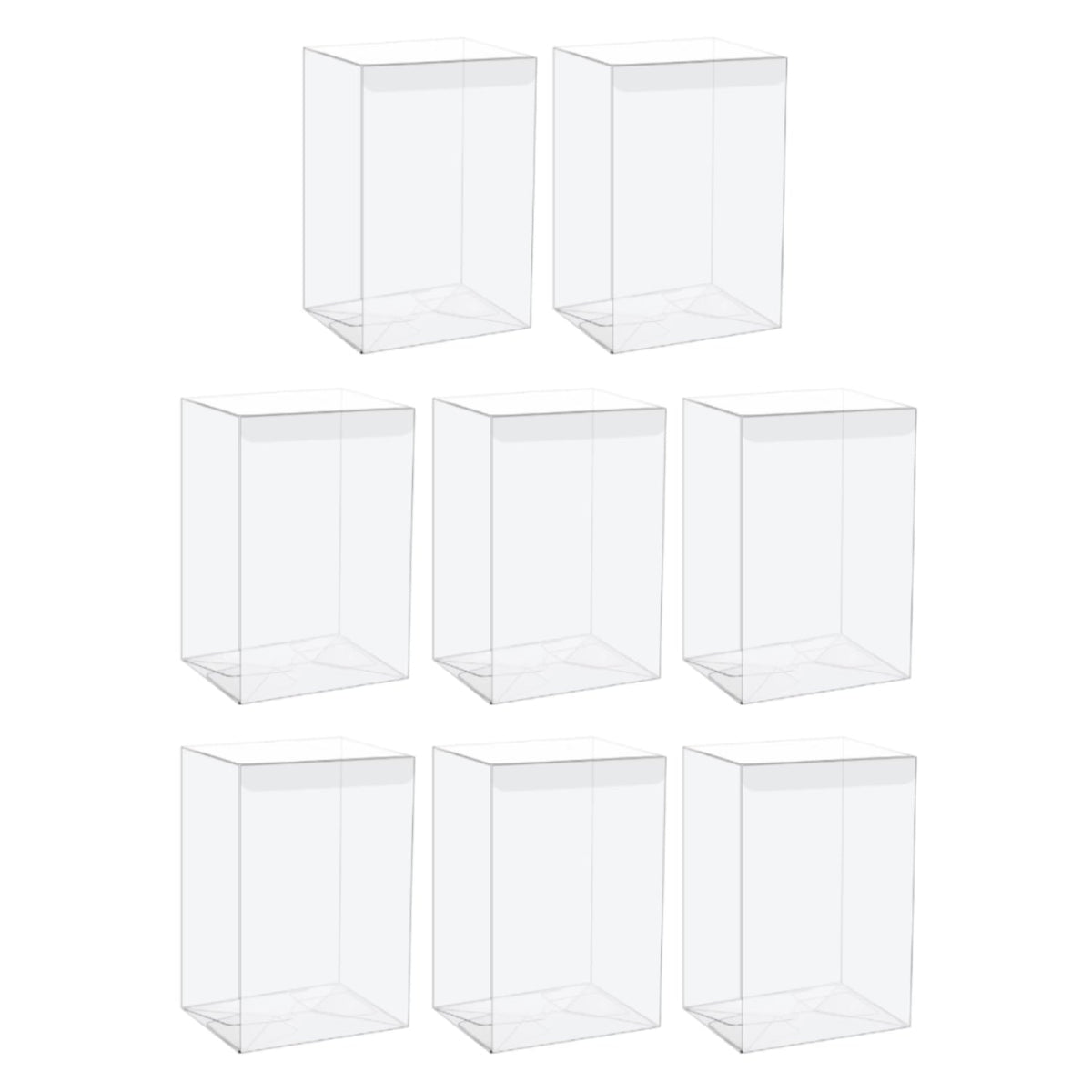 Pack of 8 Protector Case for Funko Pop! Vinyl Figures - 4 inches