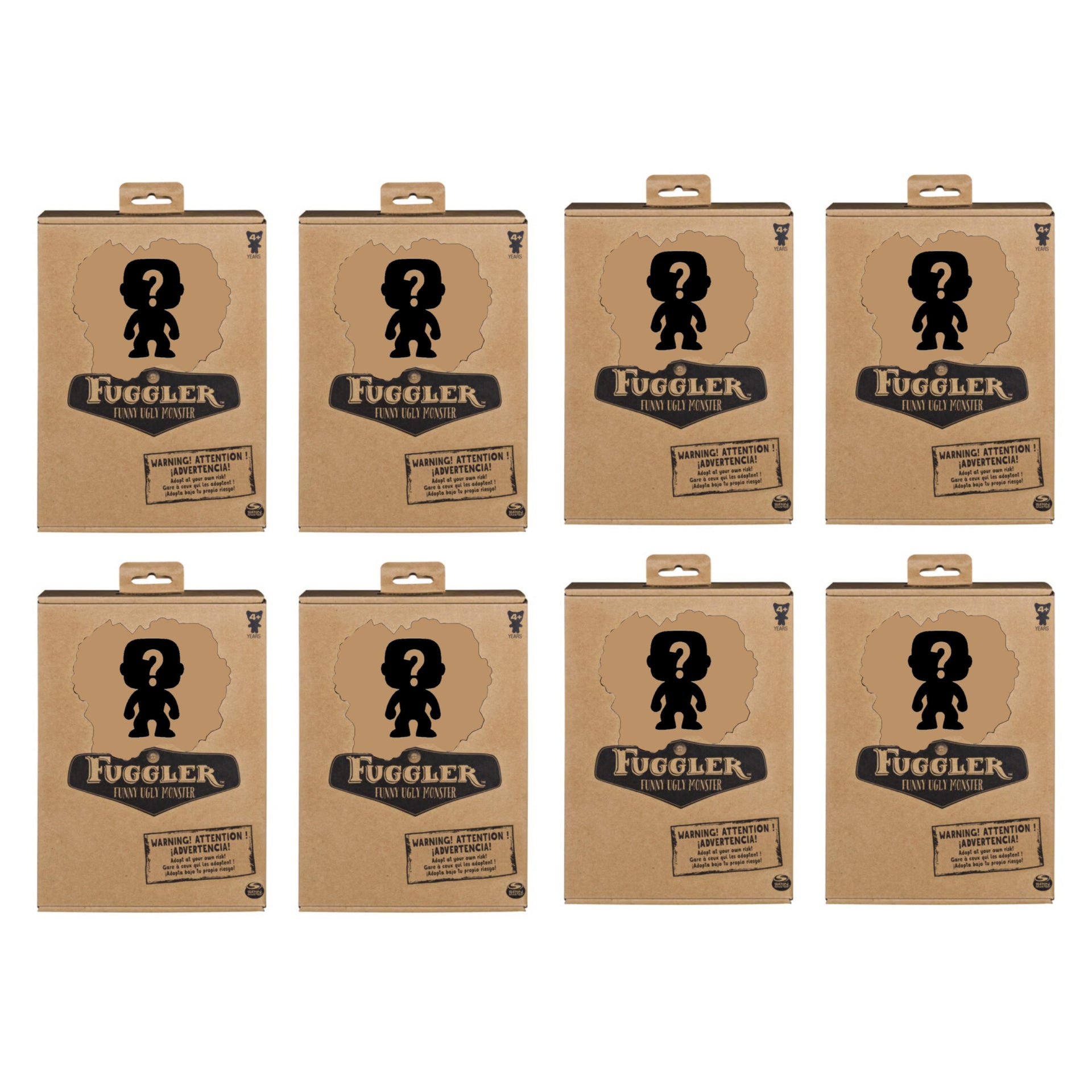 Pack of 8 ZURU Fuggler Funny Ugly Monster Plush Toy 9 Inch Mystery Random Plush Toys