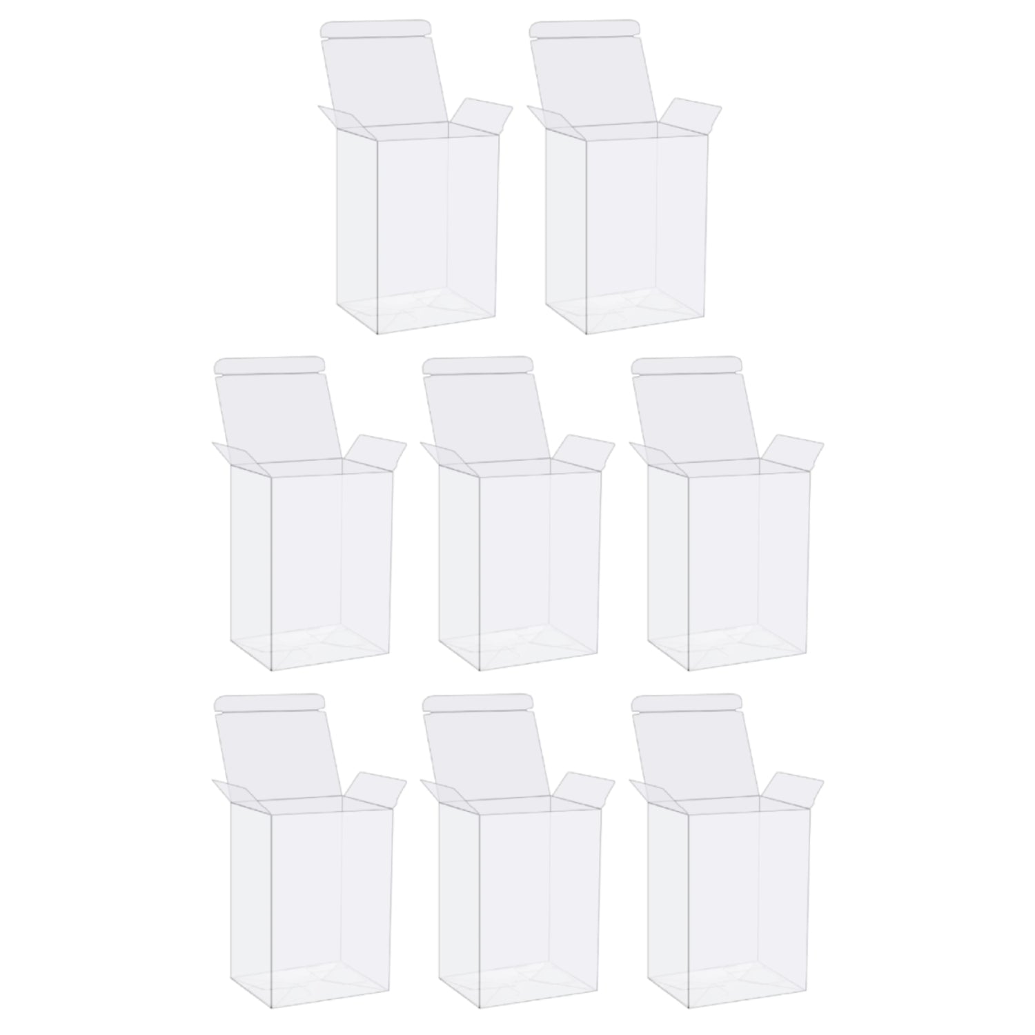 Pack of 8 Protector Case for Funko Pop! Vinyl Figures - 4 inches