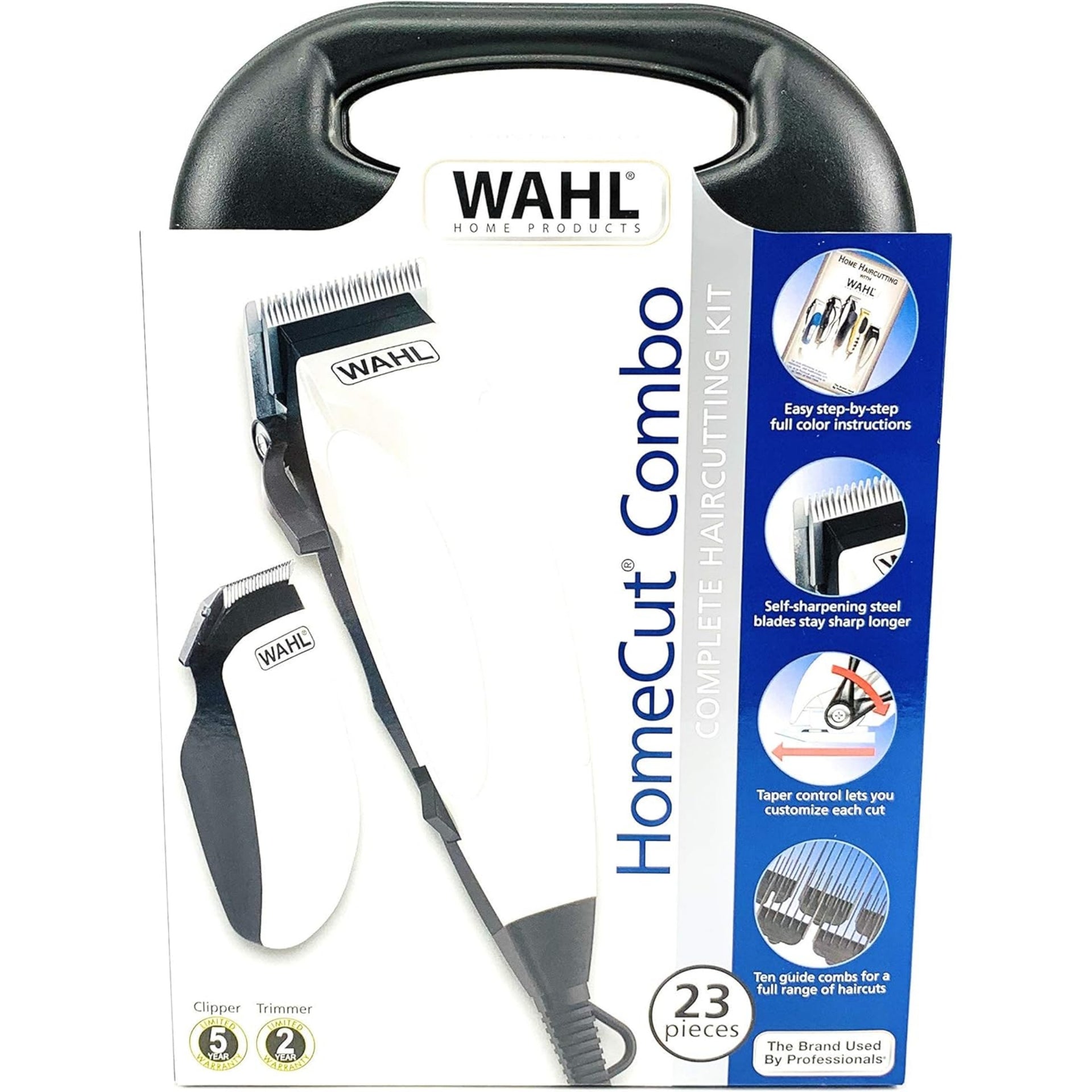 Wahl HomeCut Combo 23 Piece Complete Haircutting Kit - Clipper and Trimmer Set - 9243-4501P-MI