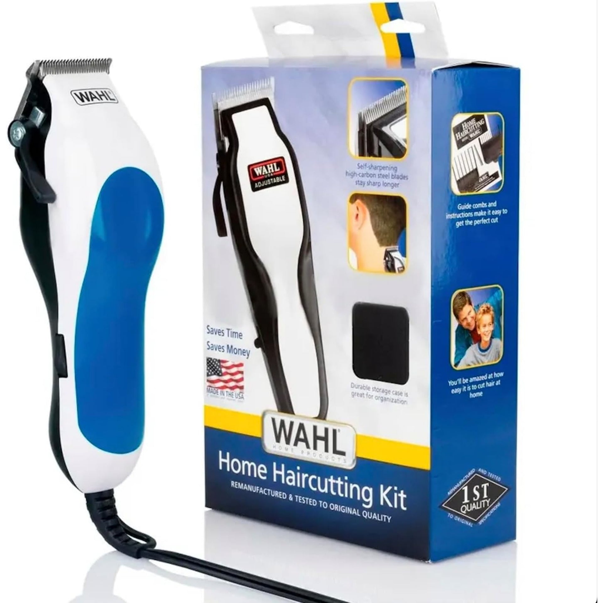 Wahl Multi Cut Clipper Refurbished Kit - 8 Piece Haircutting Set - 9298-500-MI
